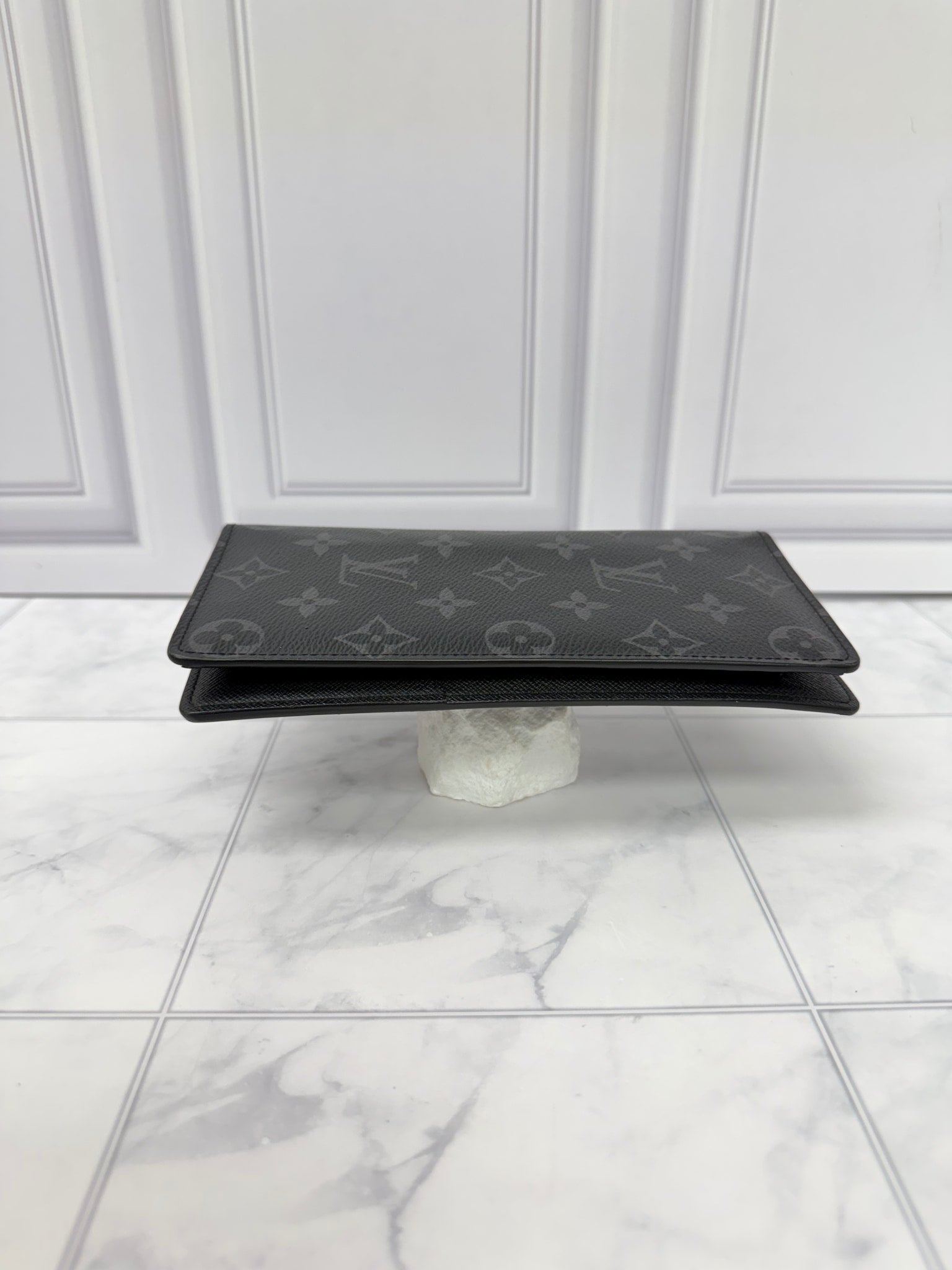 Louis Vuitton Monogram Eclipse Brazza Wallet