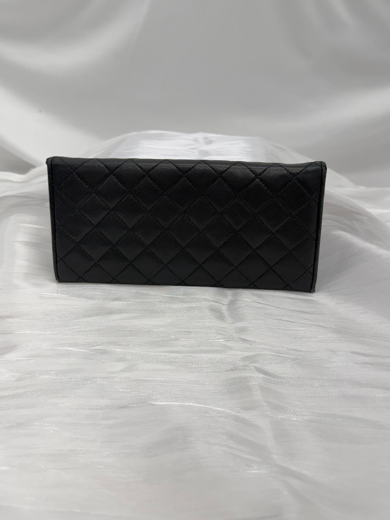 Prada Black Quilted Leather Long Wallet
