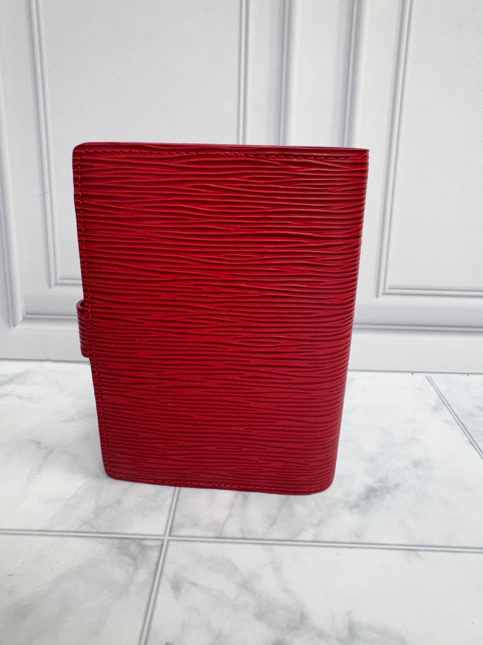 Louis Vuitton Red Epi Agenda PM