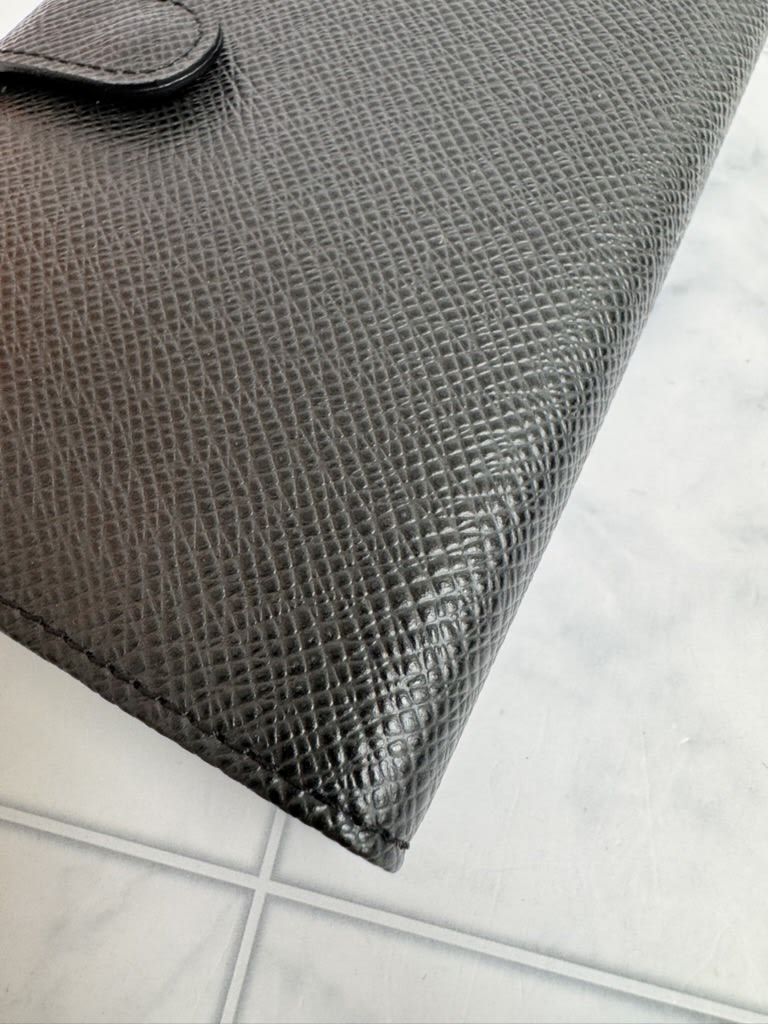 Louis Vuitton Black Taiga Agenda PM