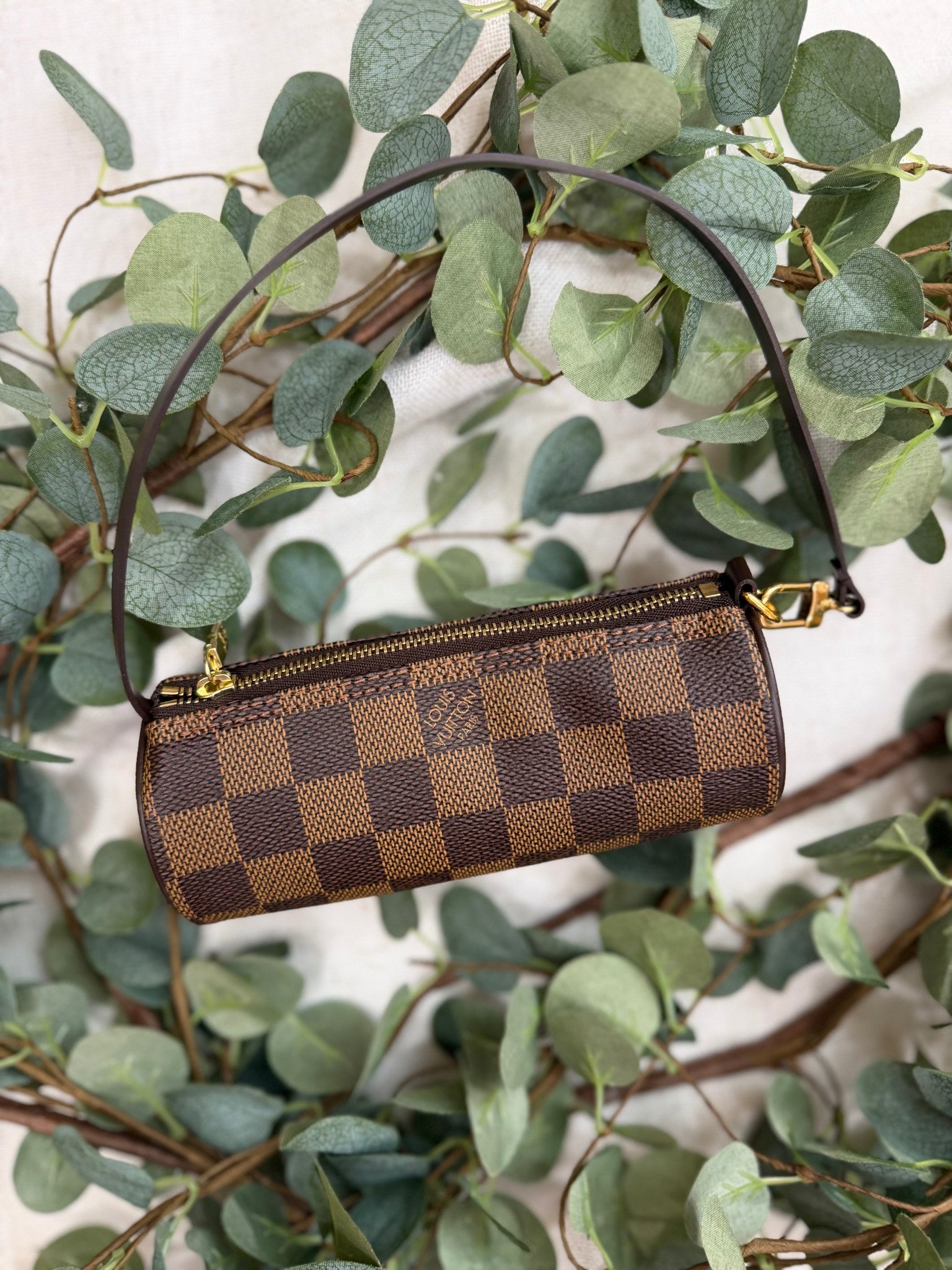 Louis Vuitton Damier Eben Mini Papillon Pouch