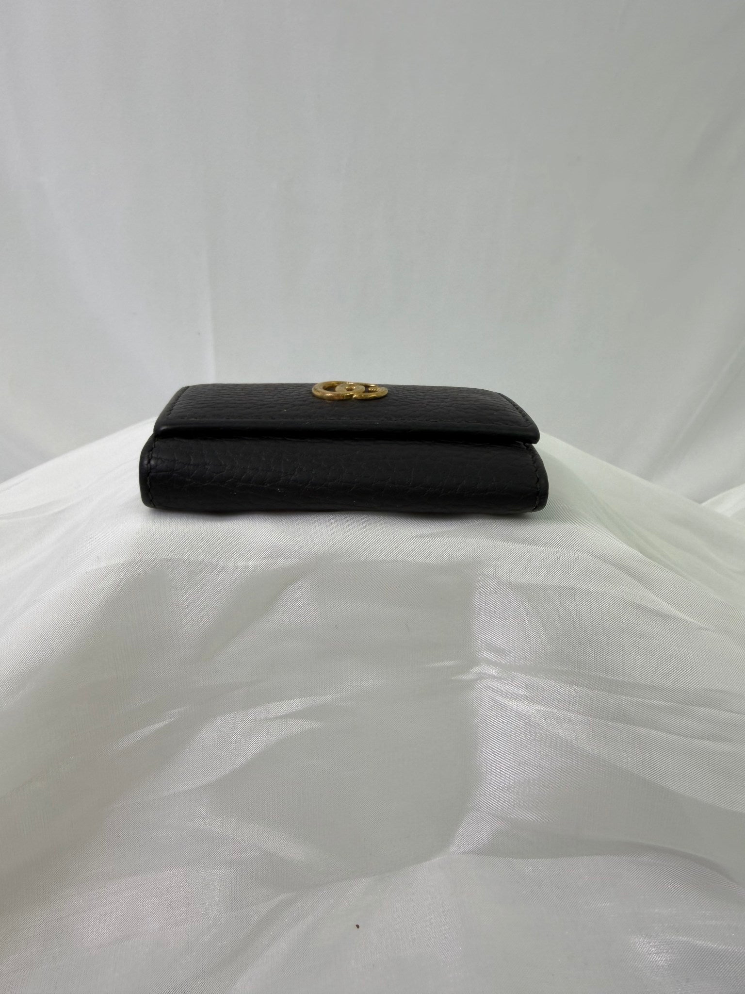 Gucci Black Leather Marmont 6 Ring Key Case