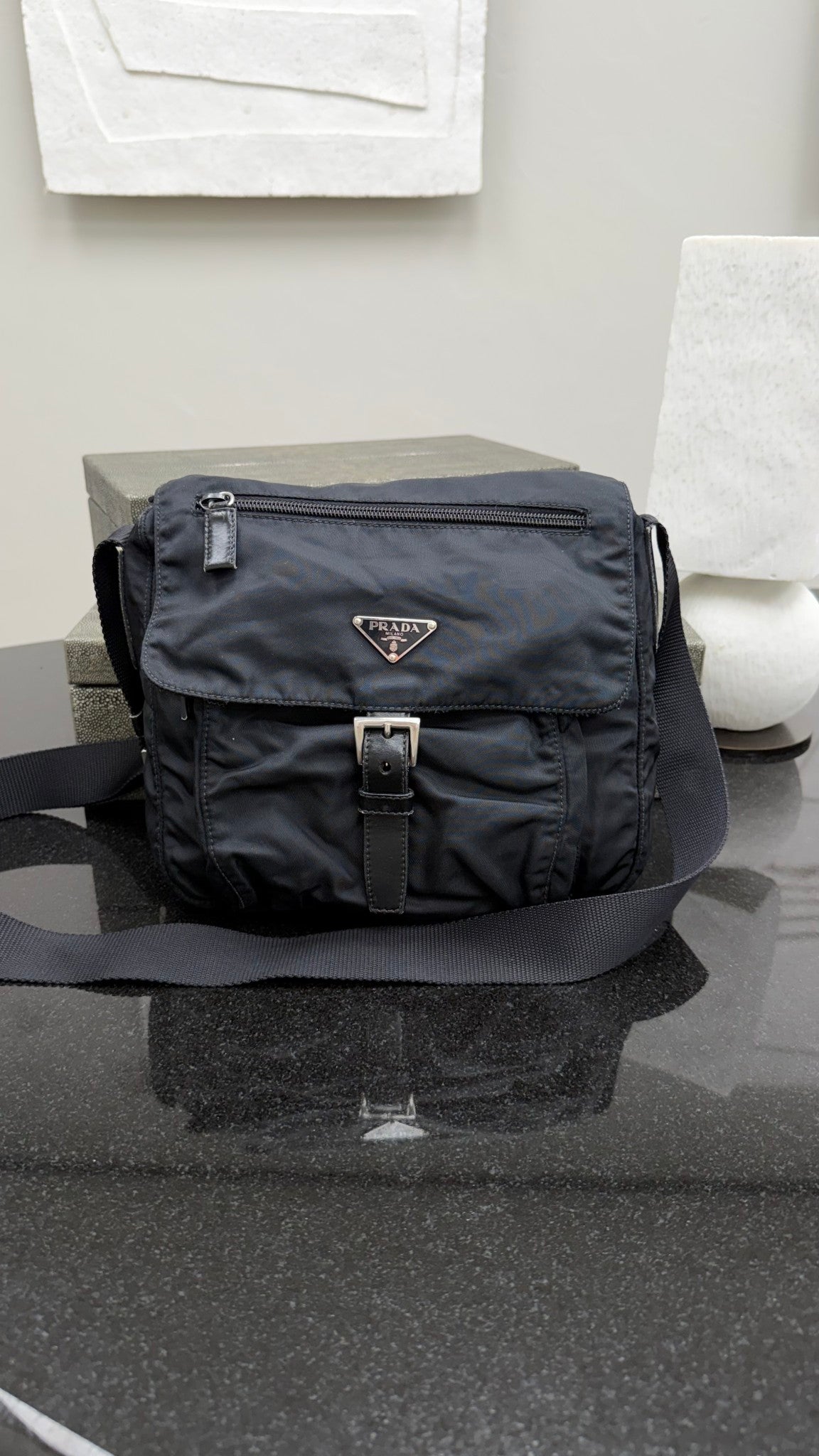 Prada Black Nylon Crossbody