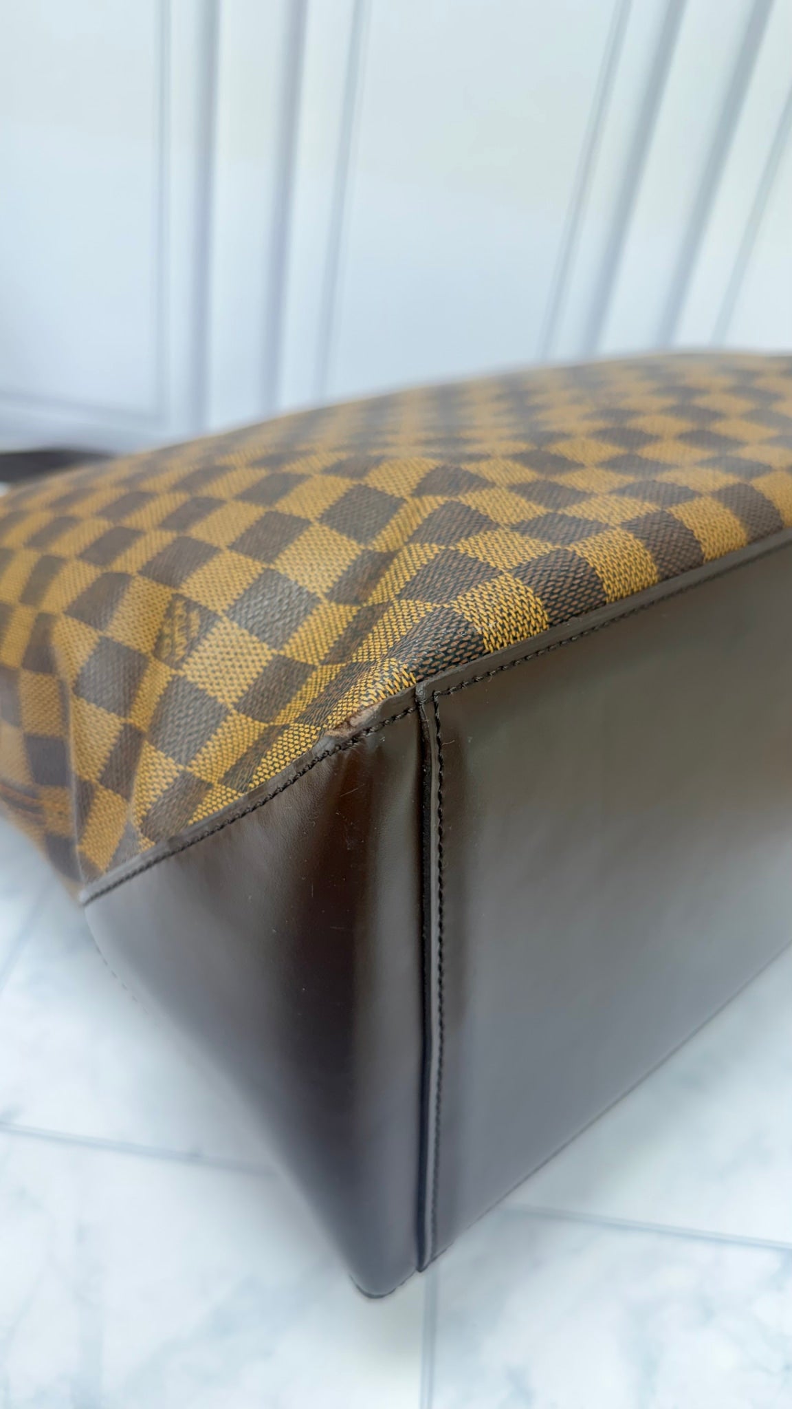 Louis Vuitton Damier Ebene Cabas Mezzo Tote Bag