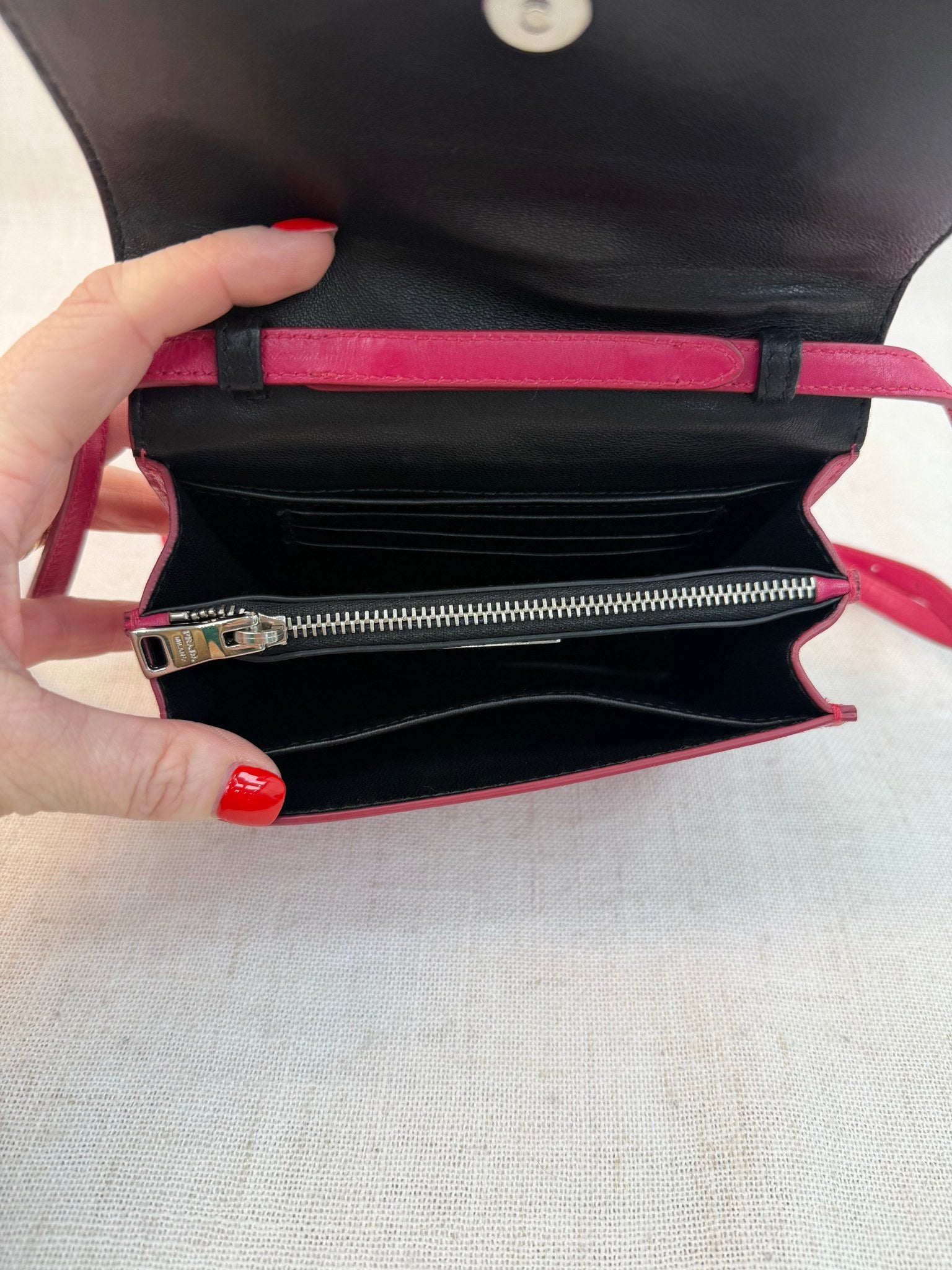 Prada Pink Leather Shoulder Bag