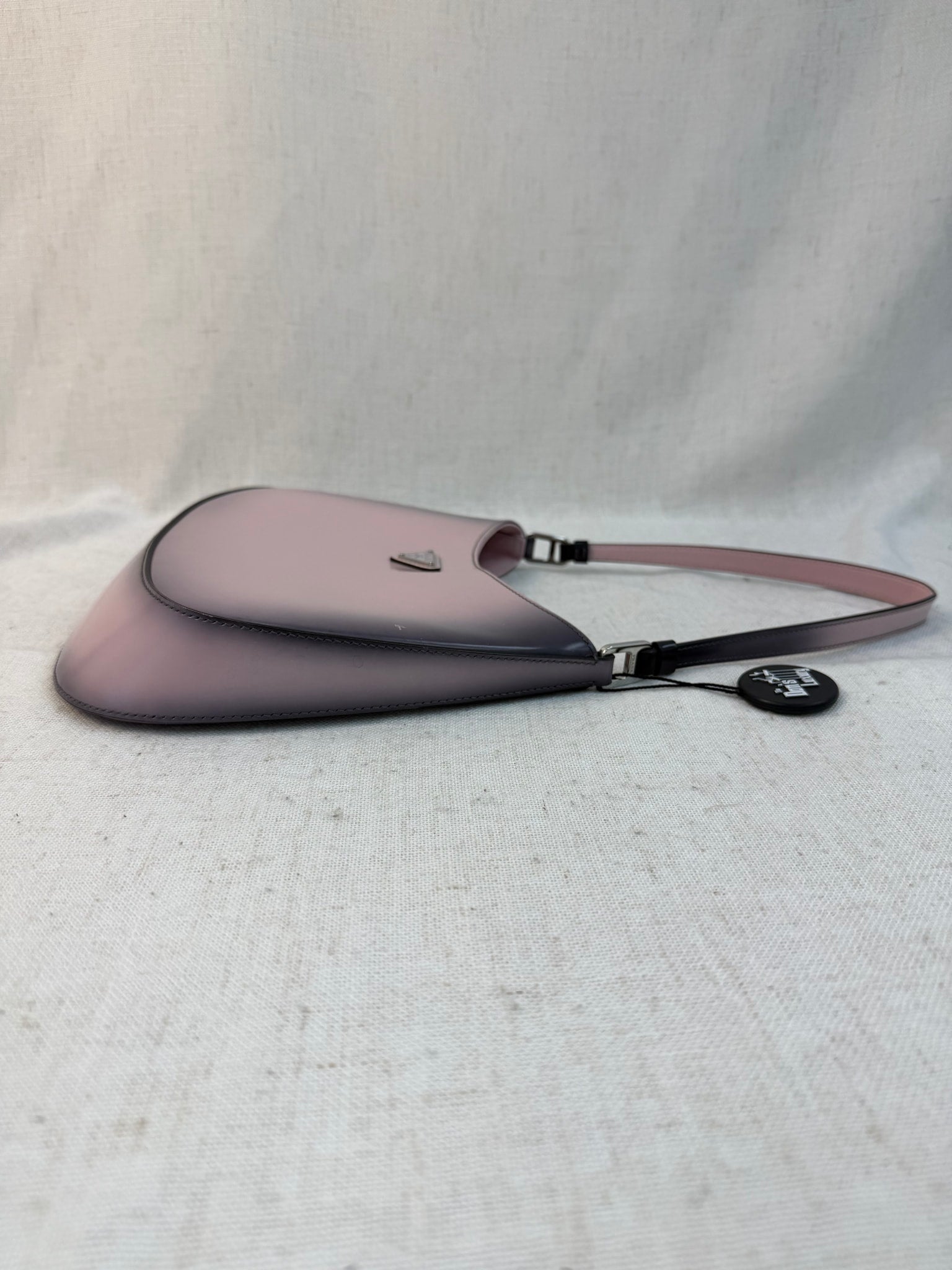 Prada Pink Ombre Patent Leather Cleo Shoulder Bag