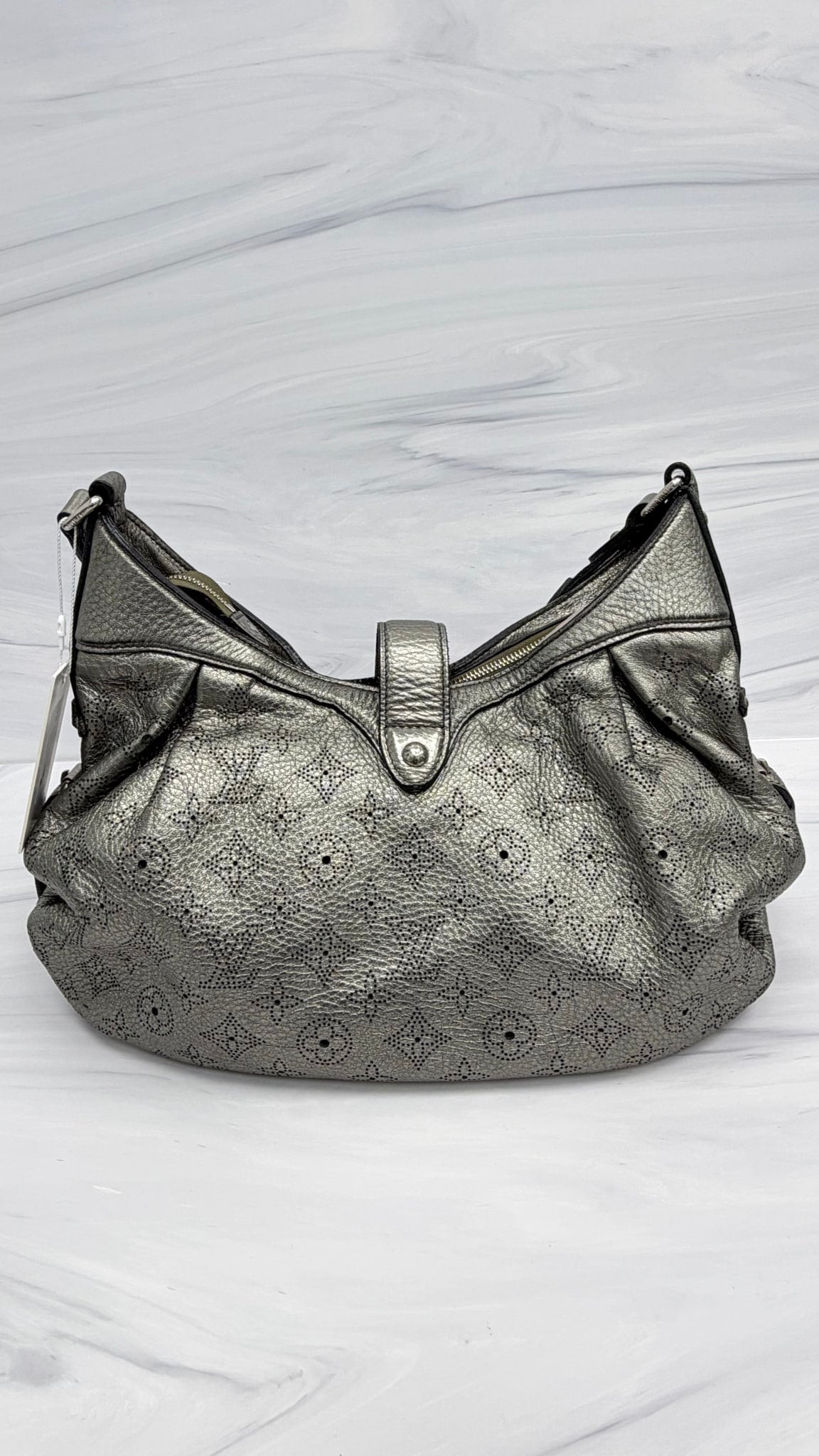 Louis Vuitton Metallic Leather Monogram Mahina Handbag