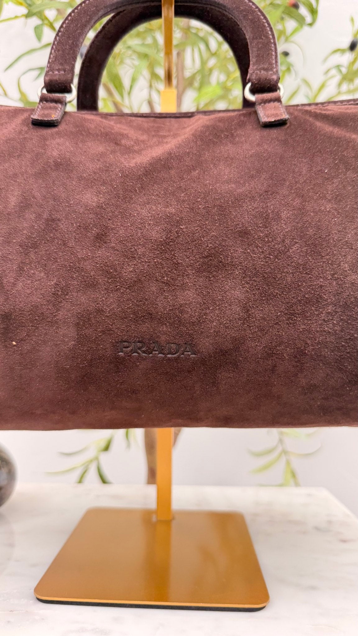 Prada Brown Suede Bag