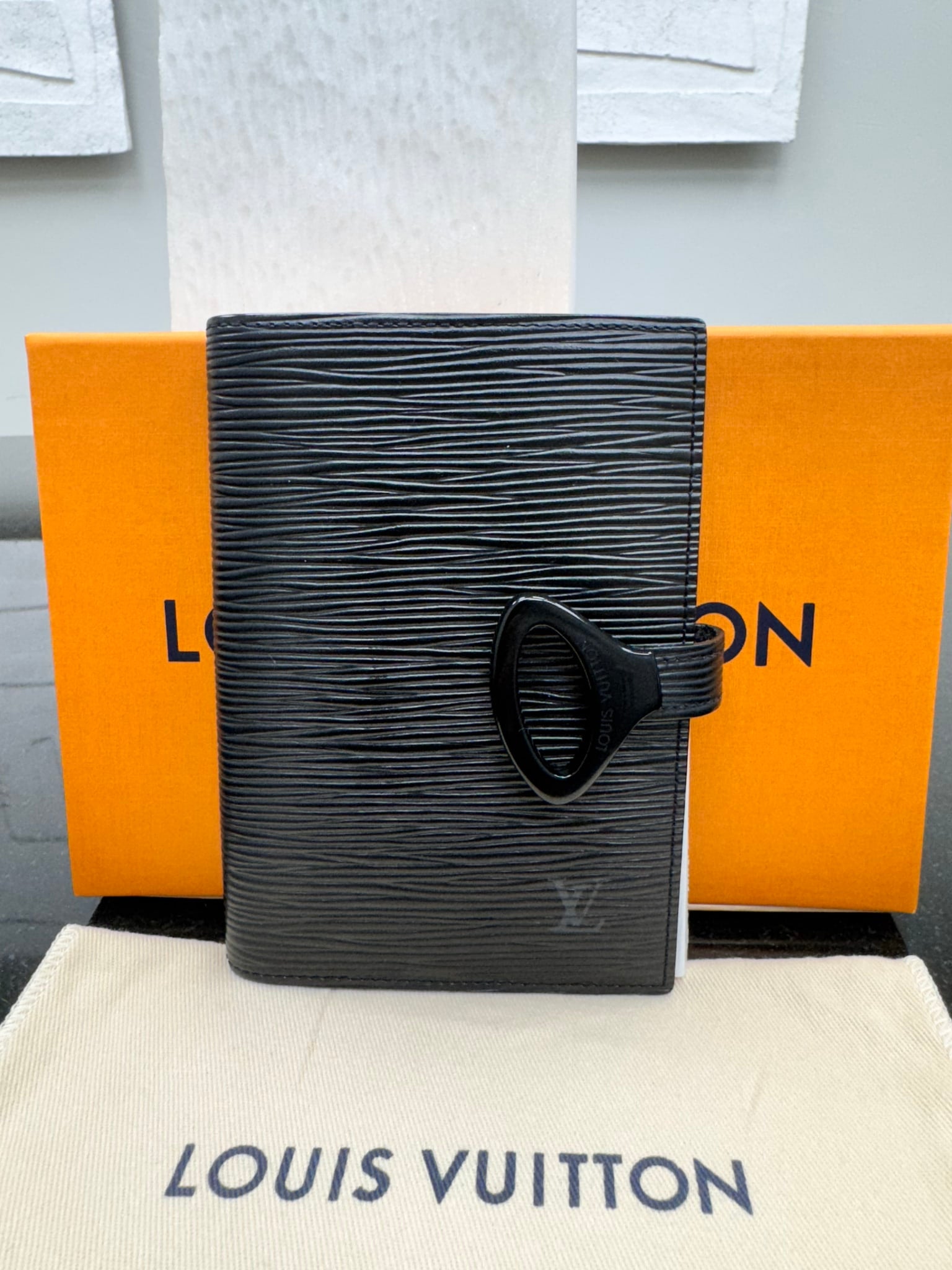 Louis Vuitton Black Epi Leather Z Agenda PM