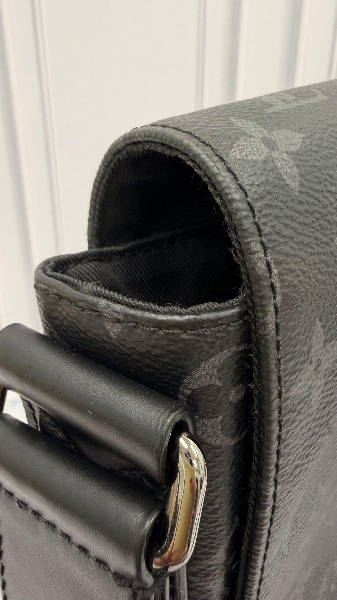 Louis Vuitton Black Monogram District PM Messenger Bag