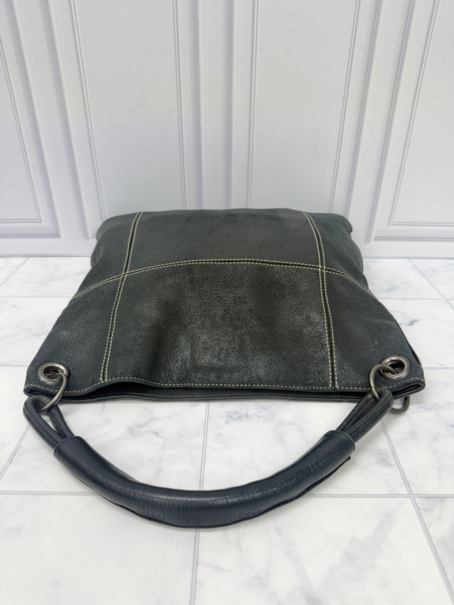 Bottega Veneta Black Leather Shoulder Bag
