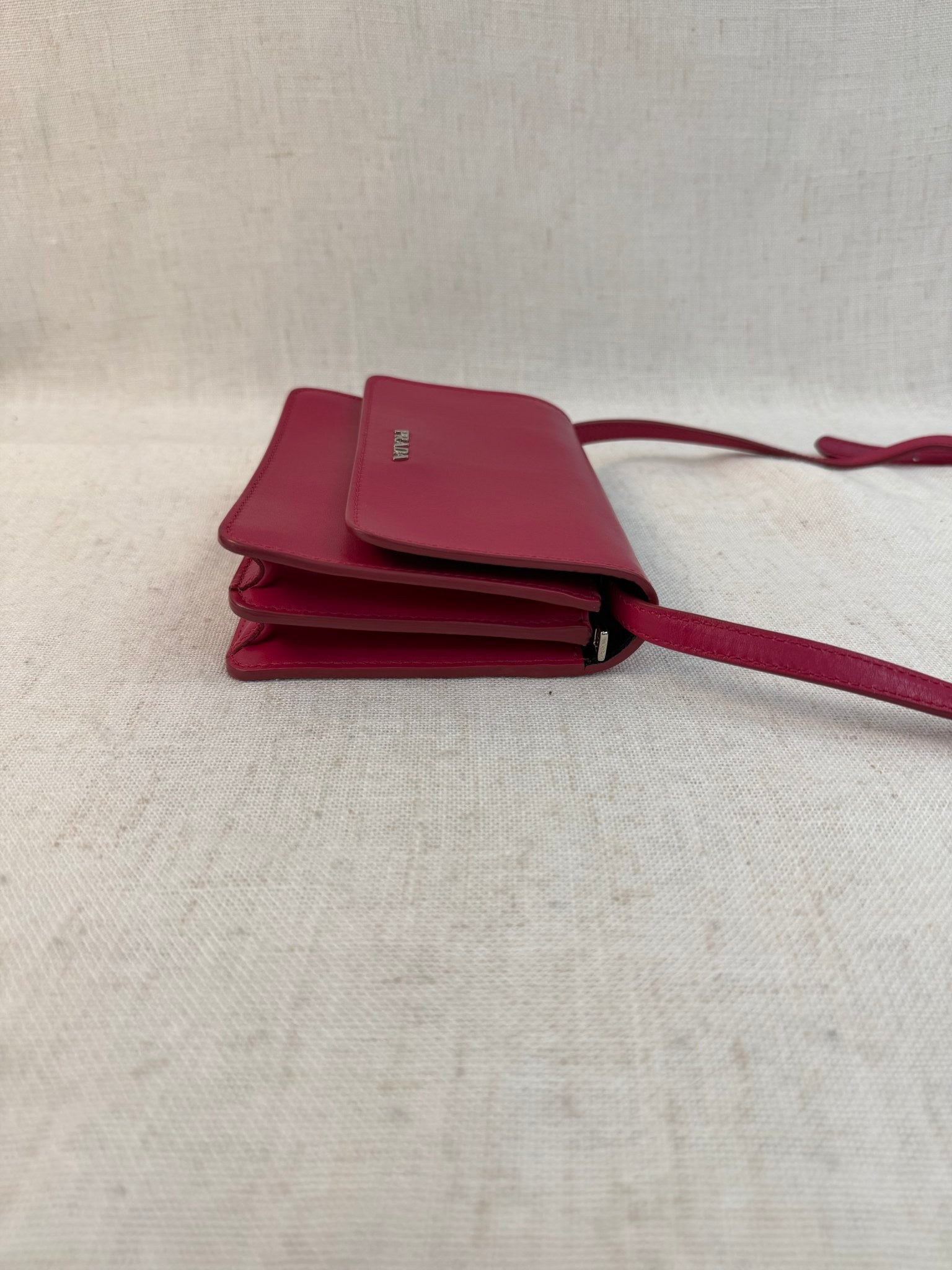 Prada Pink Leather Shoulder Bag