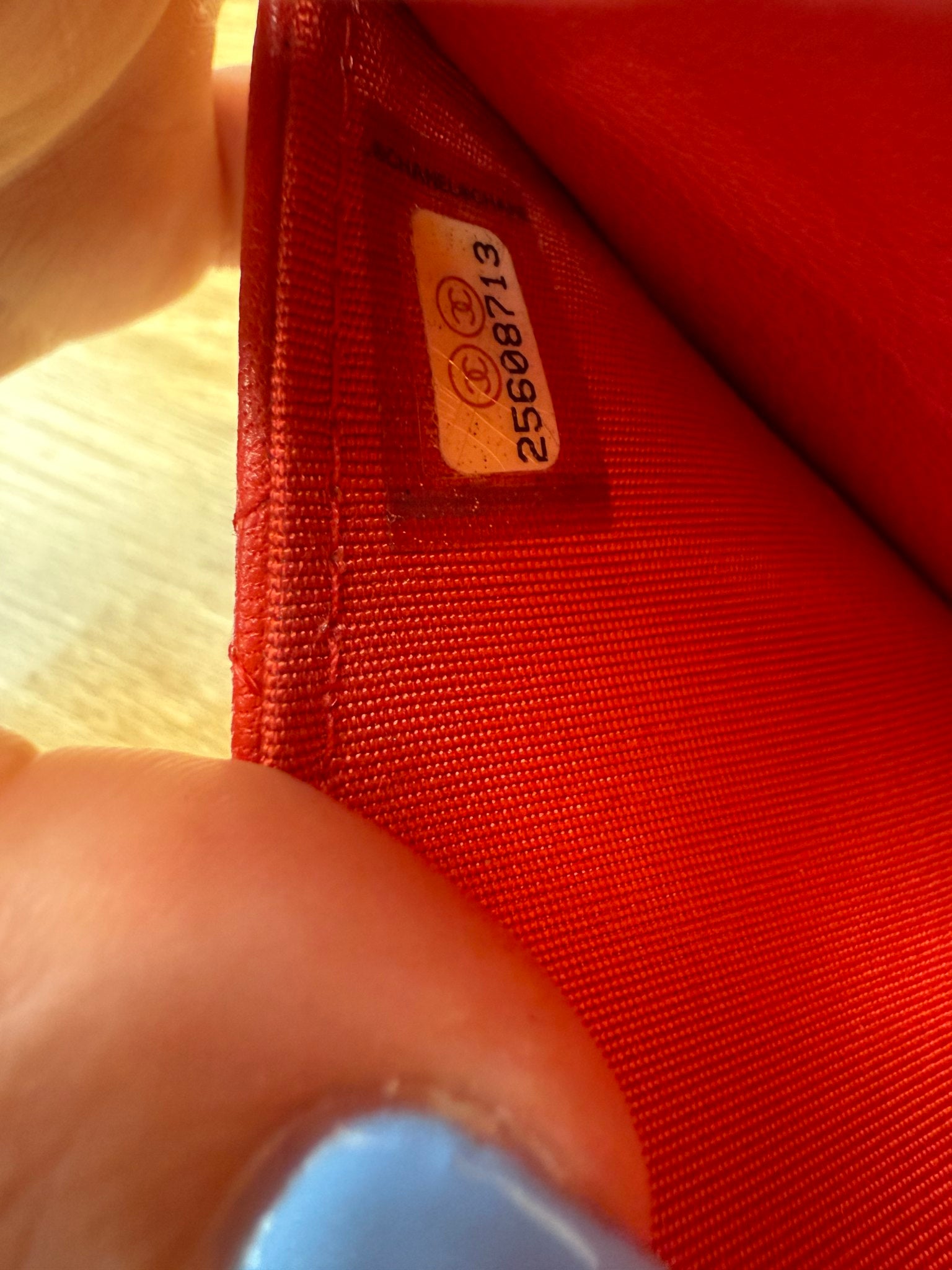 Chanel Red Lambskin Urban Companion Wallet on Chain