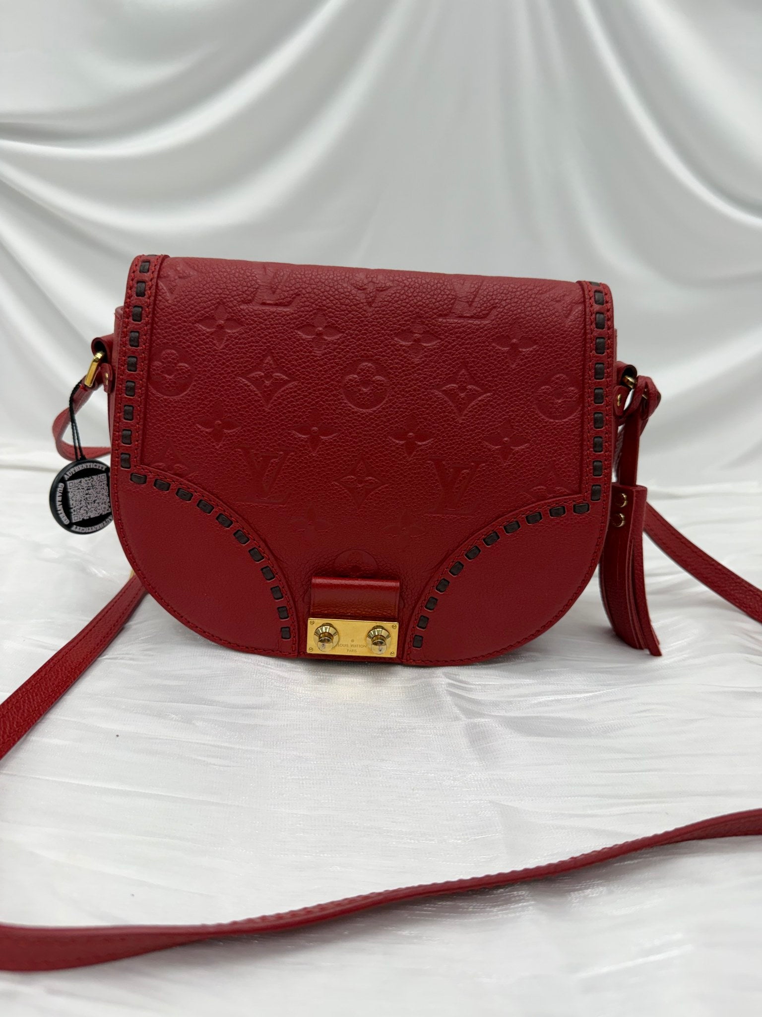 Louis Vuitton Red Empreinte Junot Crossbody