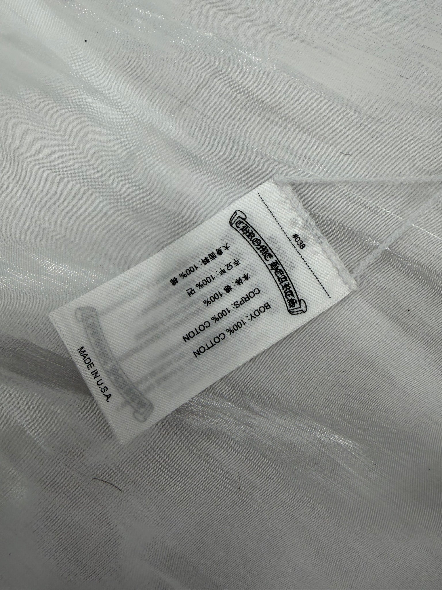 BRAND NEW- Chrome Hearts White Tank Top