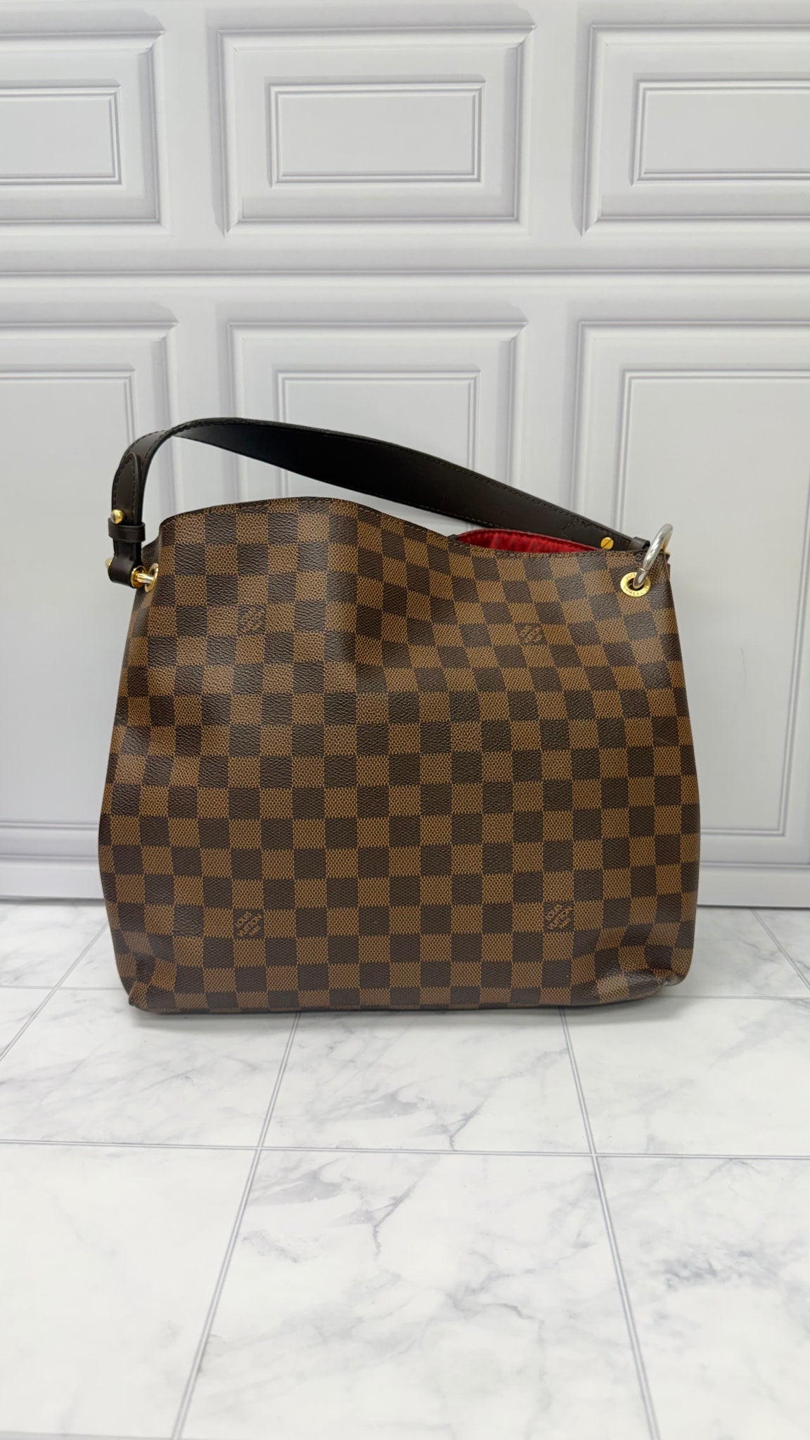 Louis Vuitton Damier Ebene Graceful Shoulder Bag