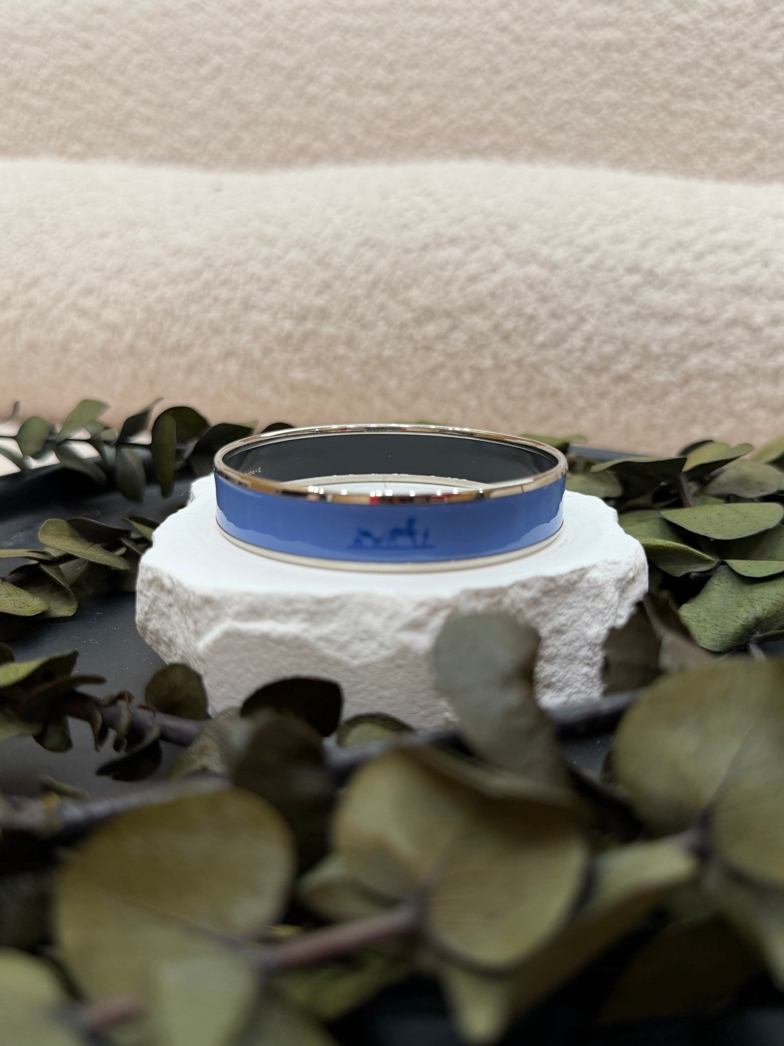 Hermes Blue & Silver Bangle