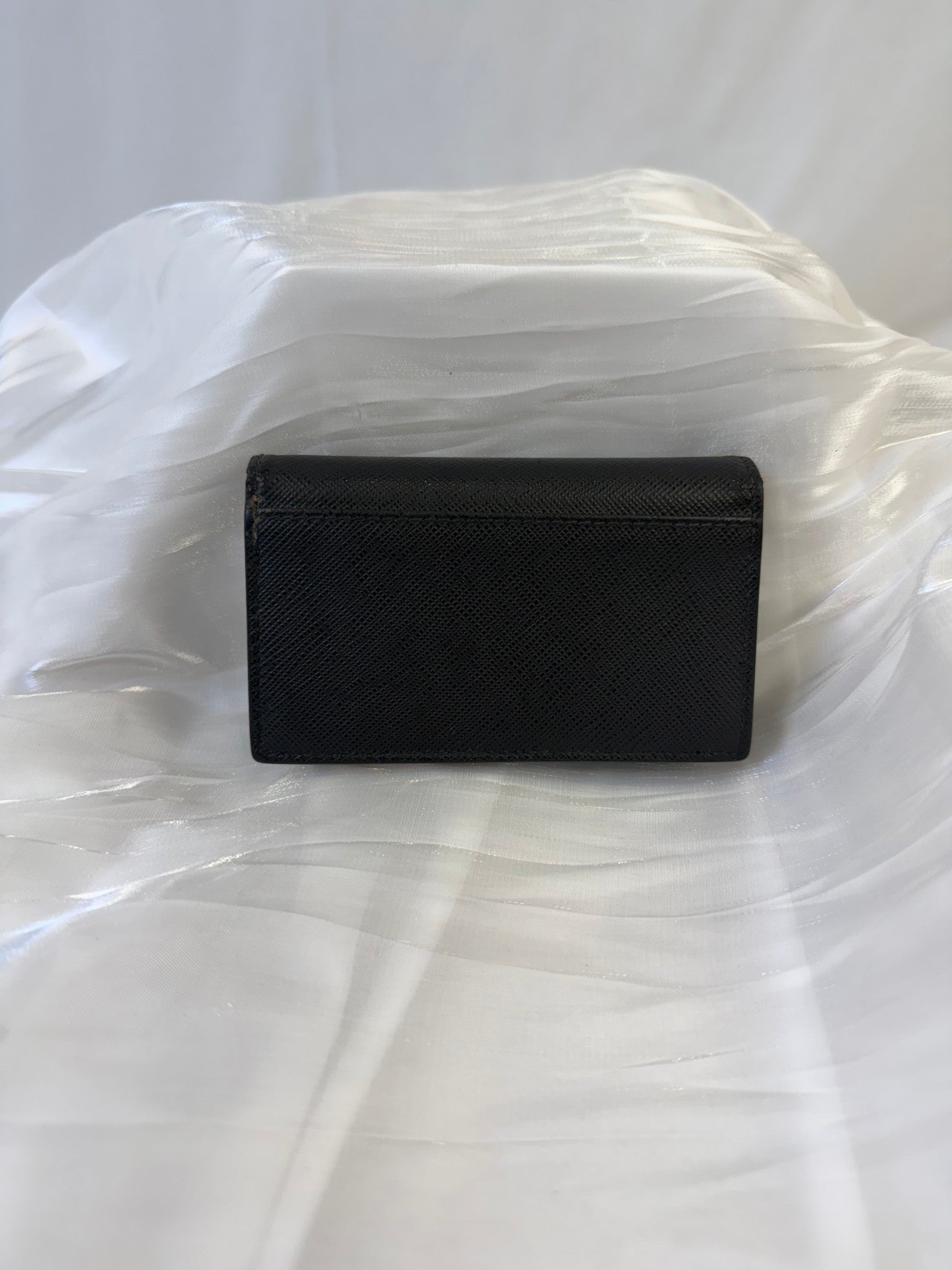 Prada Black Saffiano Leather Card Case