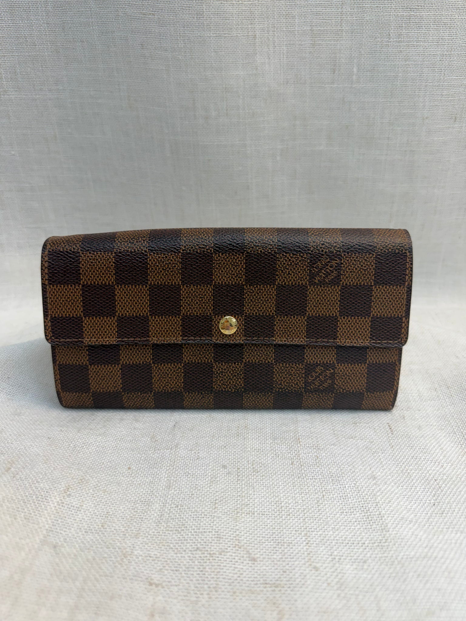 Louis Vuitton Damier Ebene Sarah Wallet