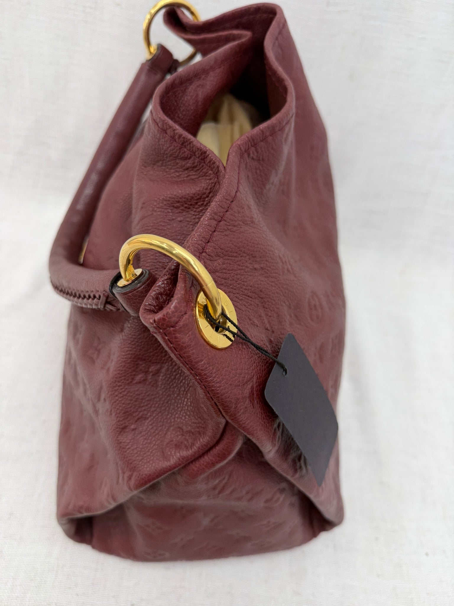 Louis Vuitton Burgundy Empreinte Artsy MM Hobo Bag