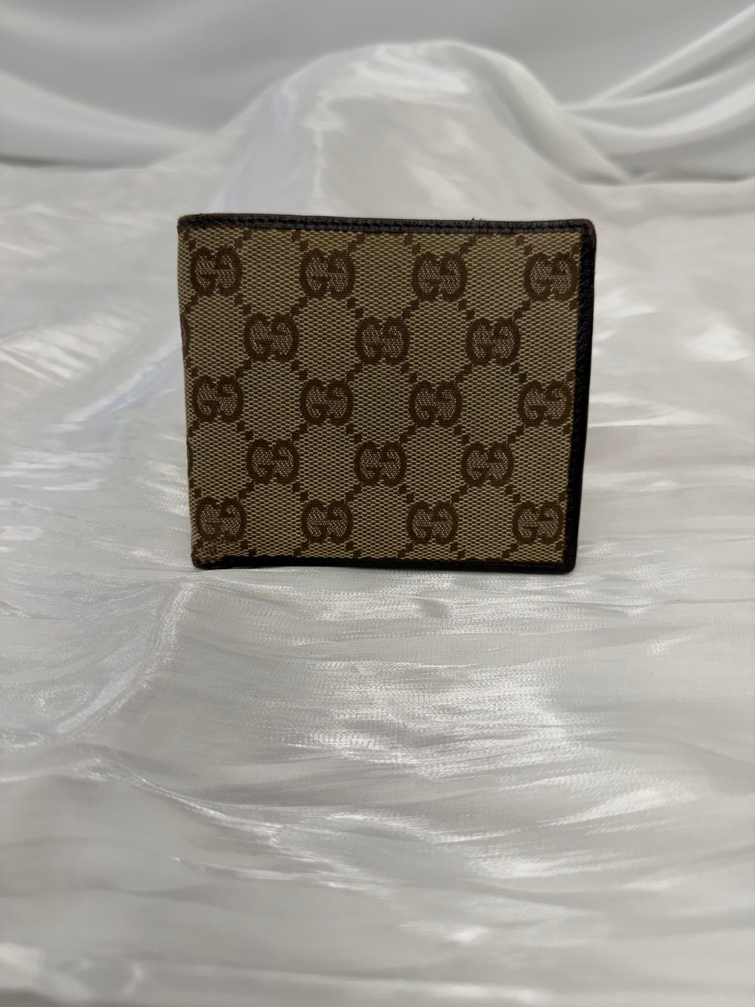 Gucci Brown GG Canvas & Leather Bifold