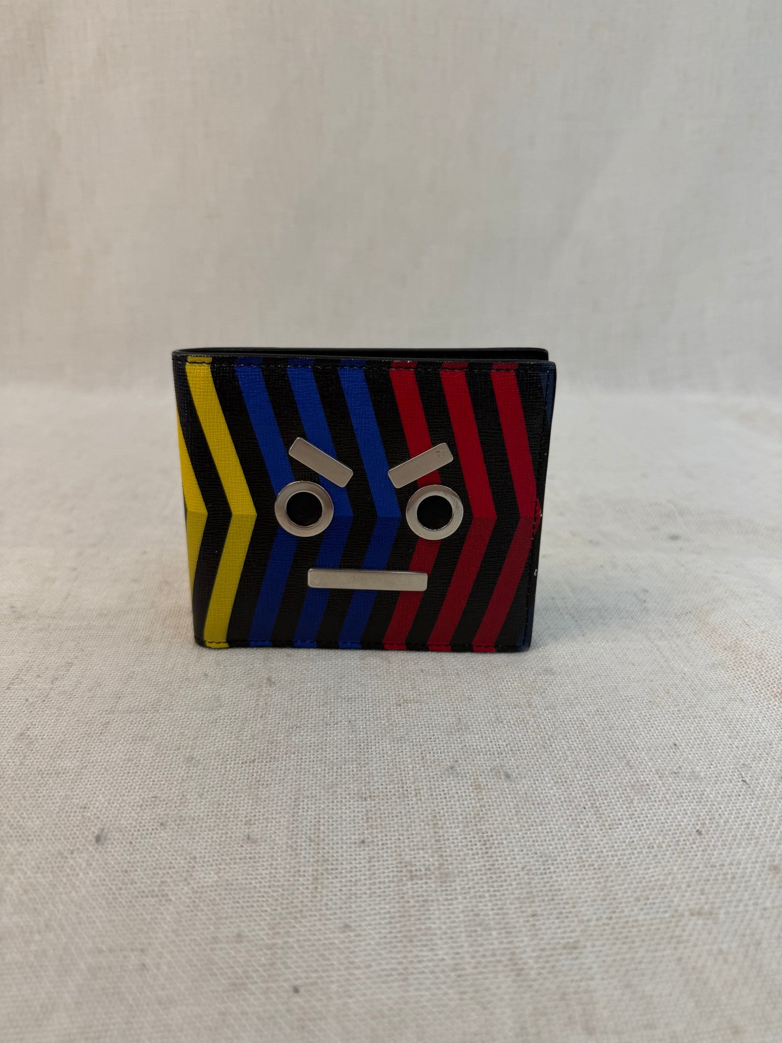 Fendi Multicolor Leather Face Bifold Wallet
