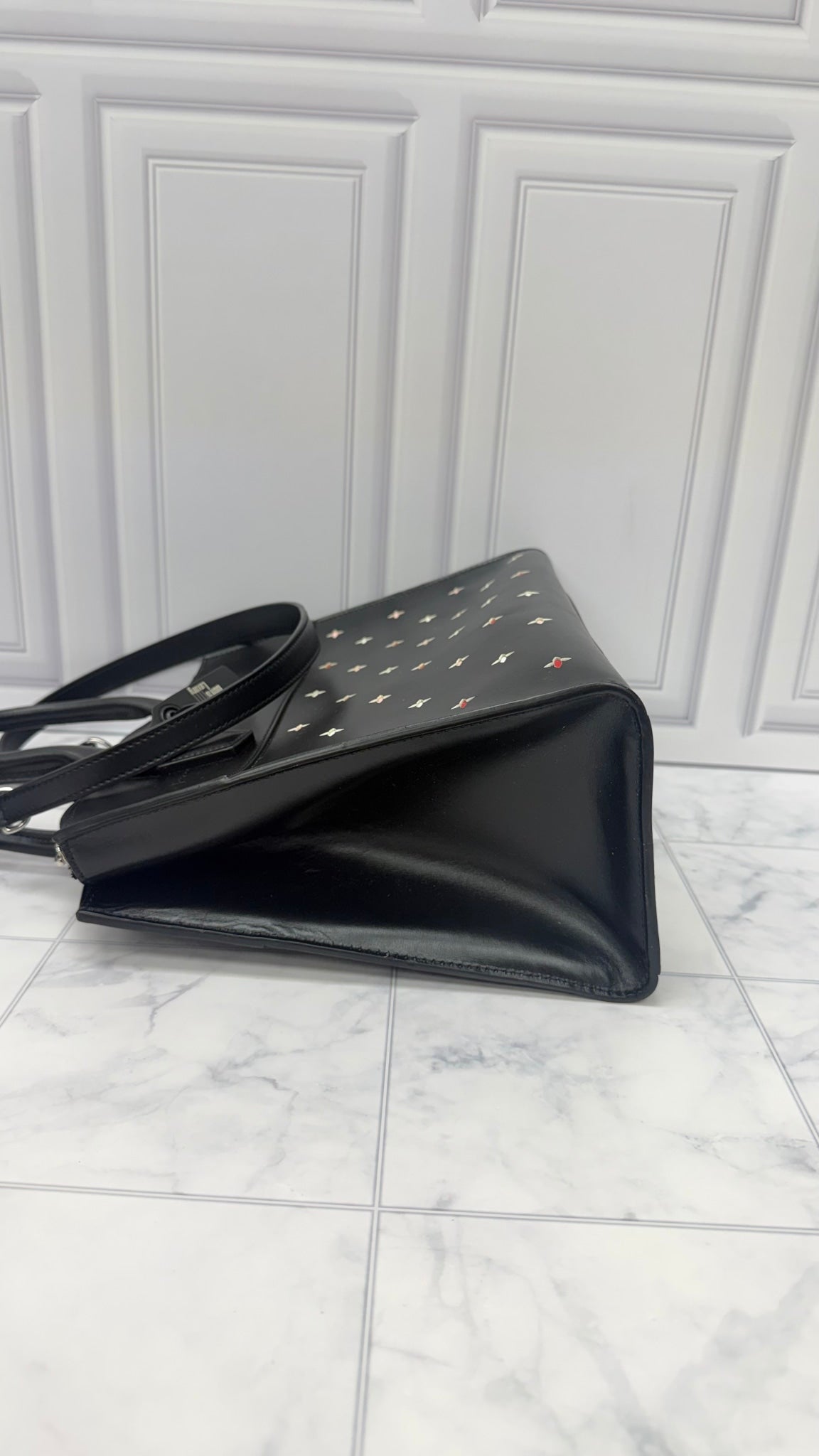 Louis Vuitton Black Leather City Steamer MM Handbag