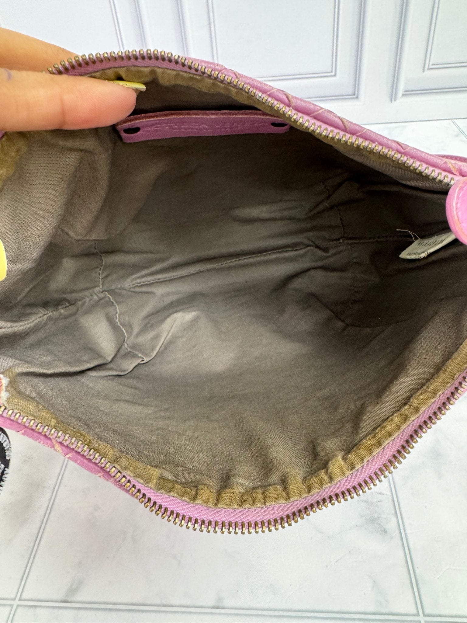 Bottega Veneta Purple Intrecciato Leather Crossbody Bag