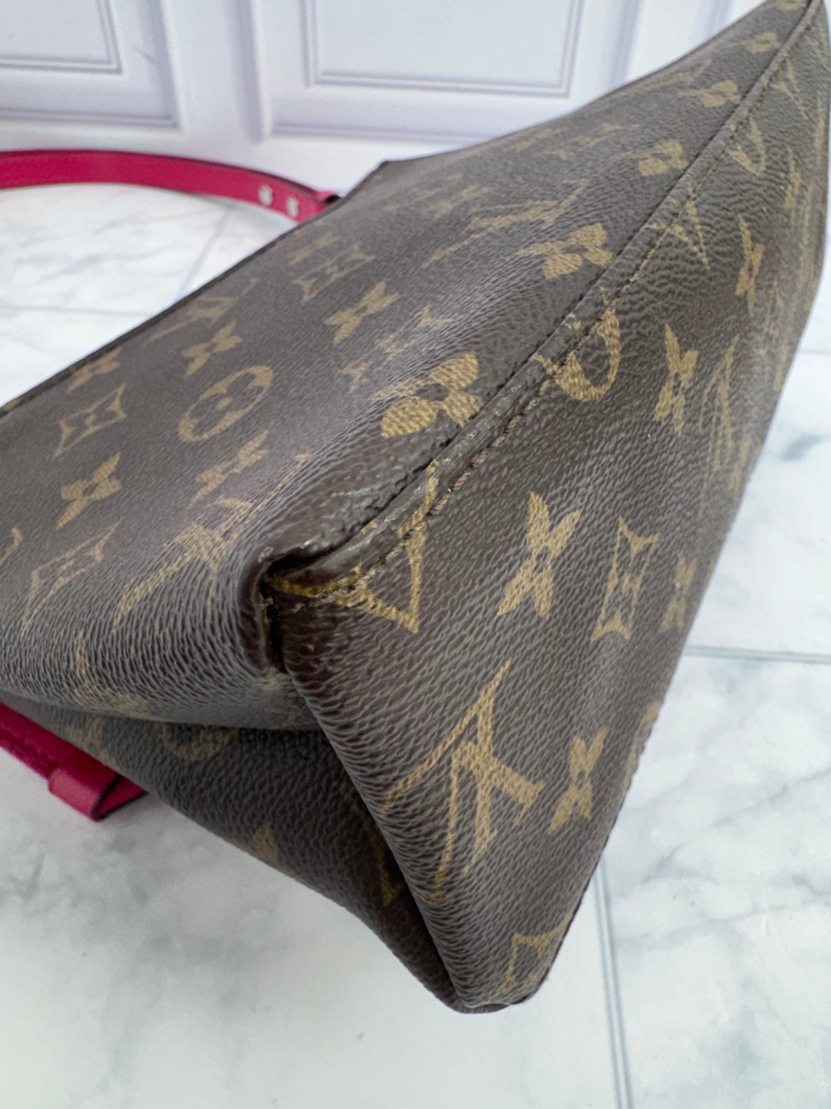Louis Vuitton Monogram & Pink Epi Saint Michel Shoulder Bag