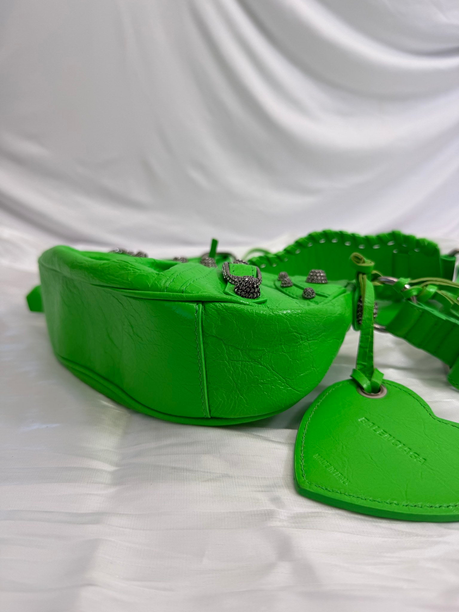 LIKE NEW Balenciaga Green Le Cagole Shoulder Bag