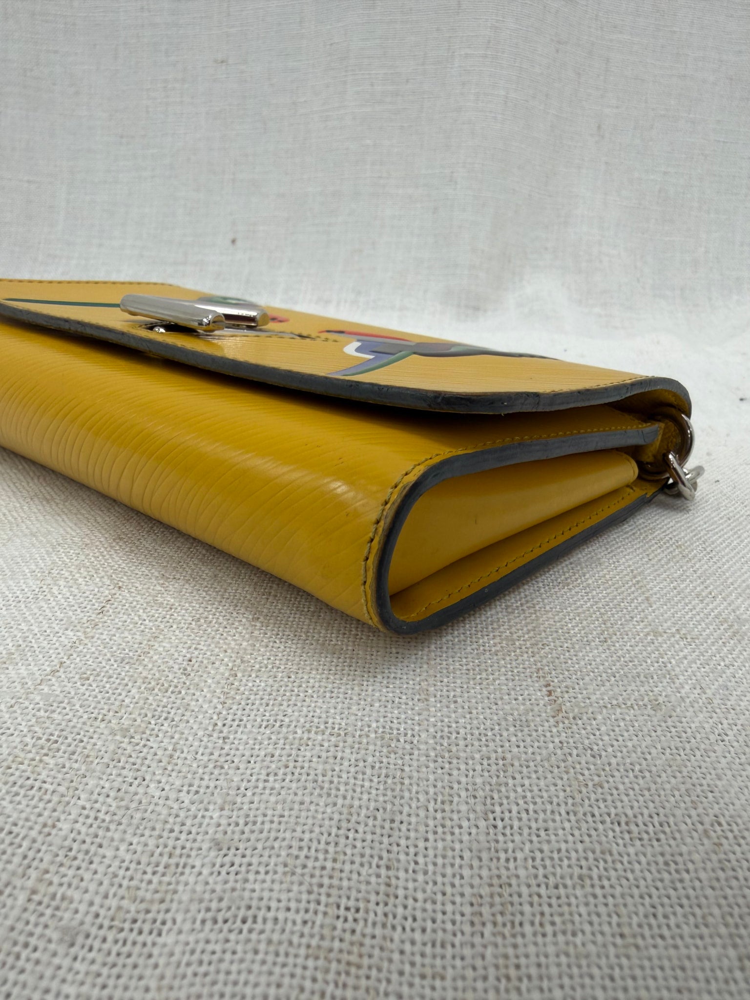 Louis Vuitton Yellow Epi Early Bird Twist Wallet on a Chain