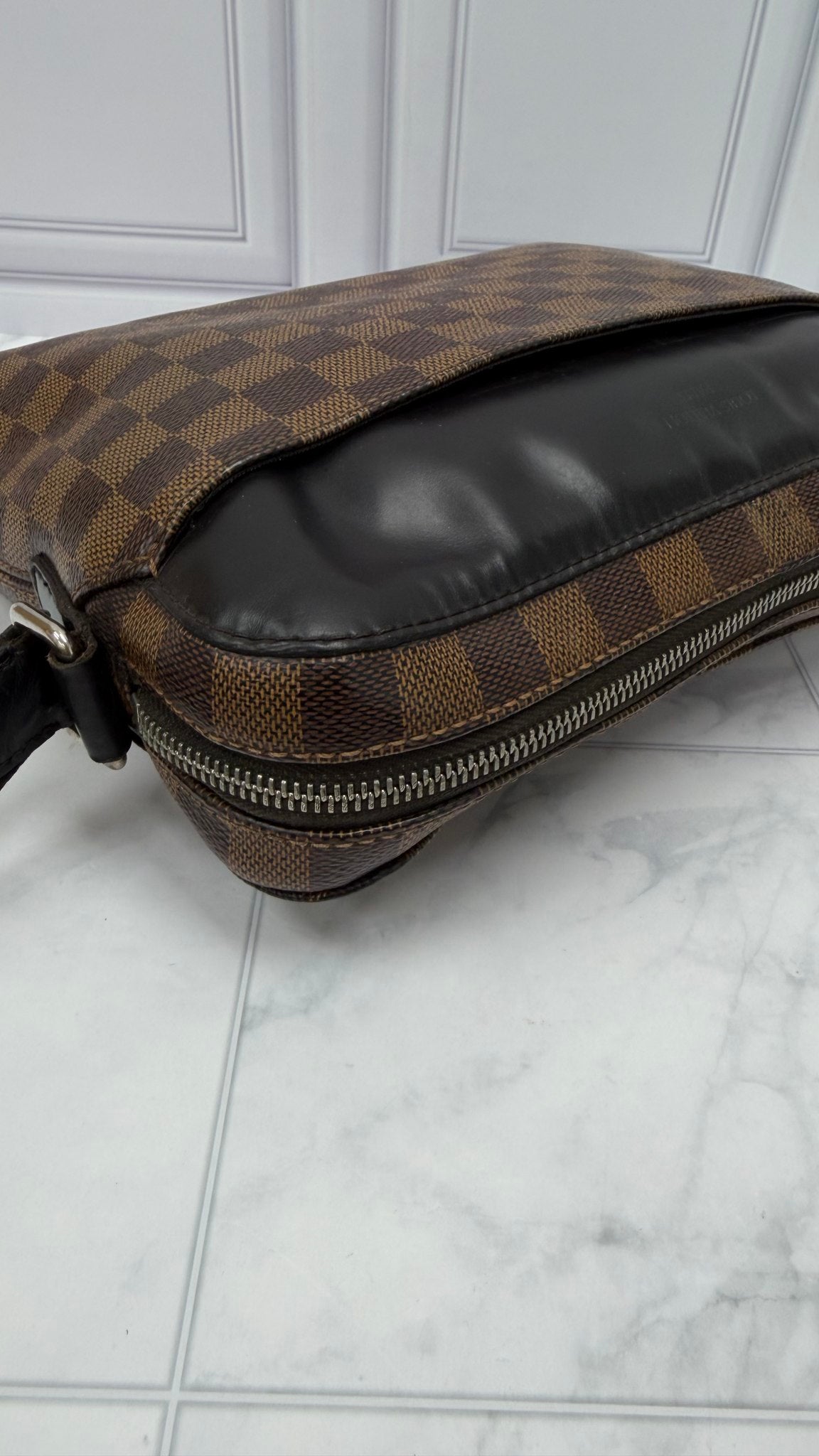 Louis Vuitton Damier Ebene & Black Jack Messenger Bag