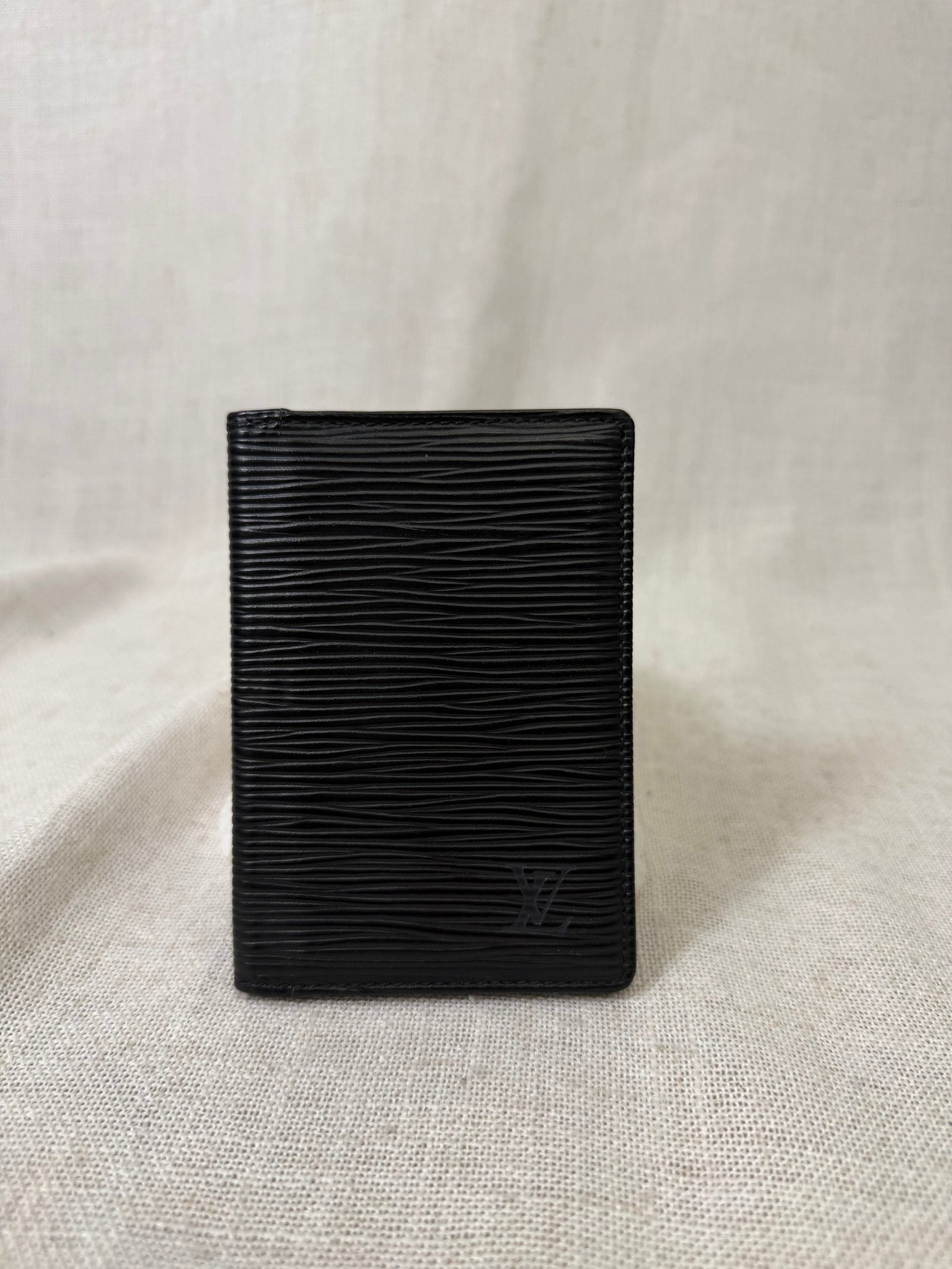Louis Vuitton Black Epi Leather Card Case