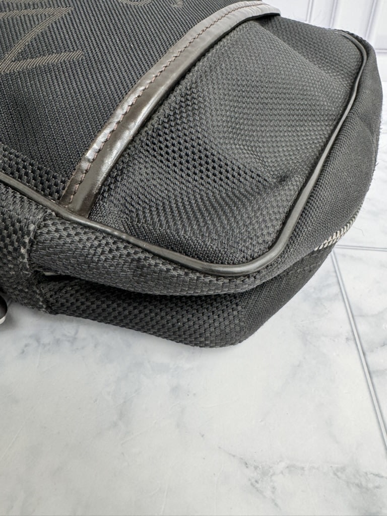 Louis Vuitton Black Canvas Damier Geant Citadin Crossbody Bag