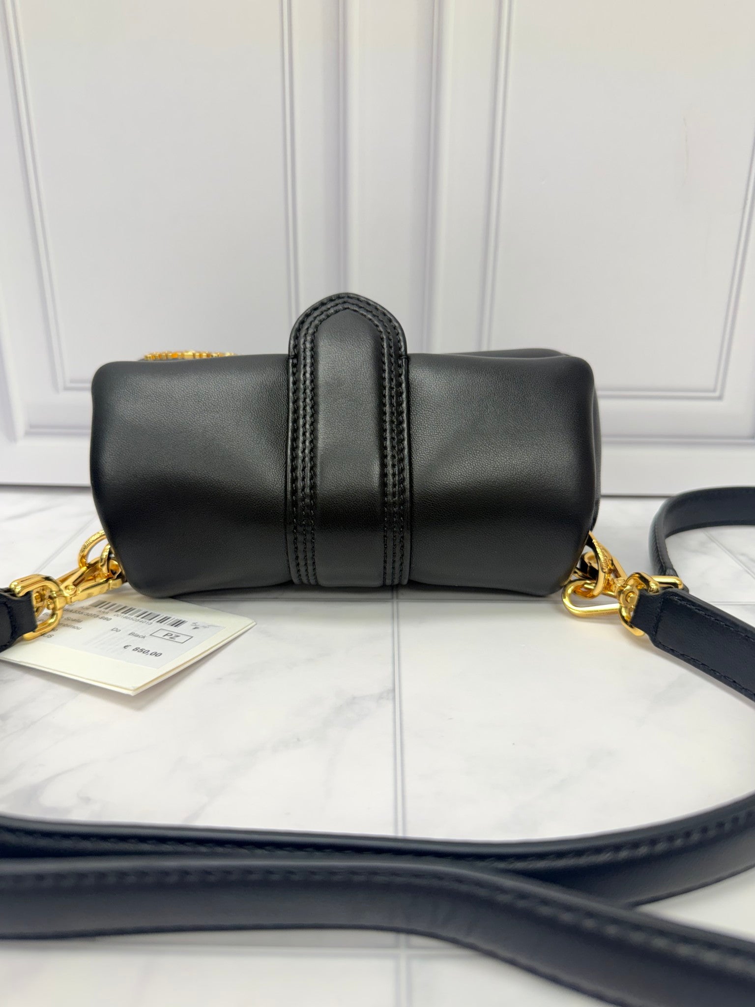 BRAND NEW - Jacquemus Black Lambskin Leather Le Petit Bambimou Bag