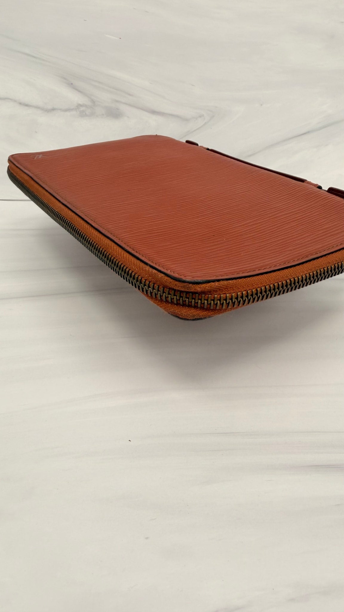 Louis Vuitton Brown Epi Leather Large Zippy Travel Organizer Wallet