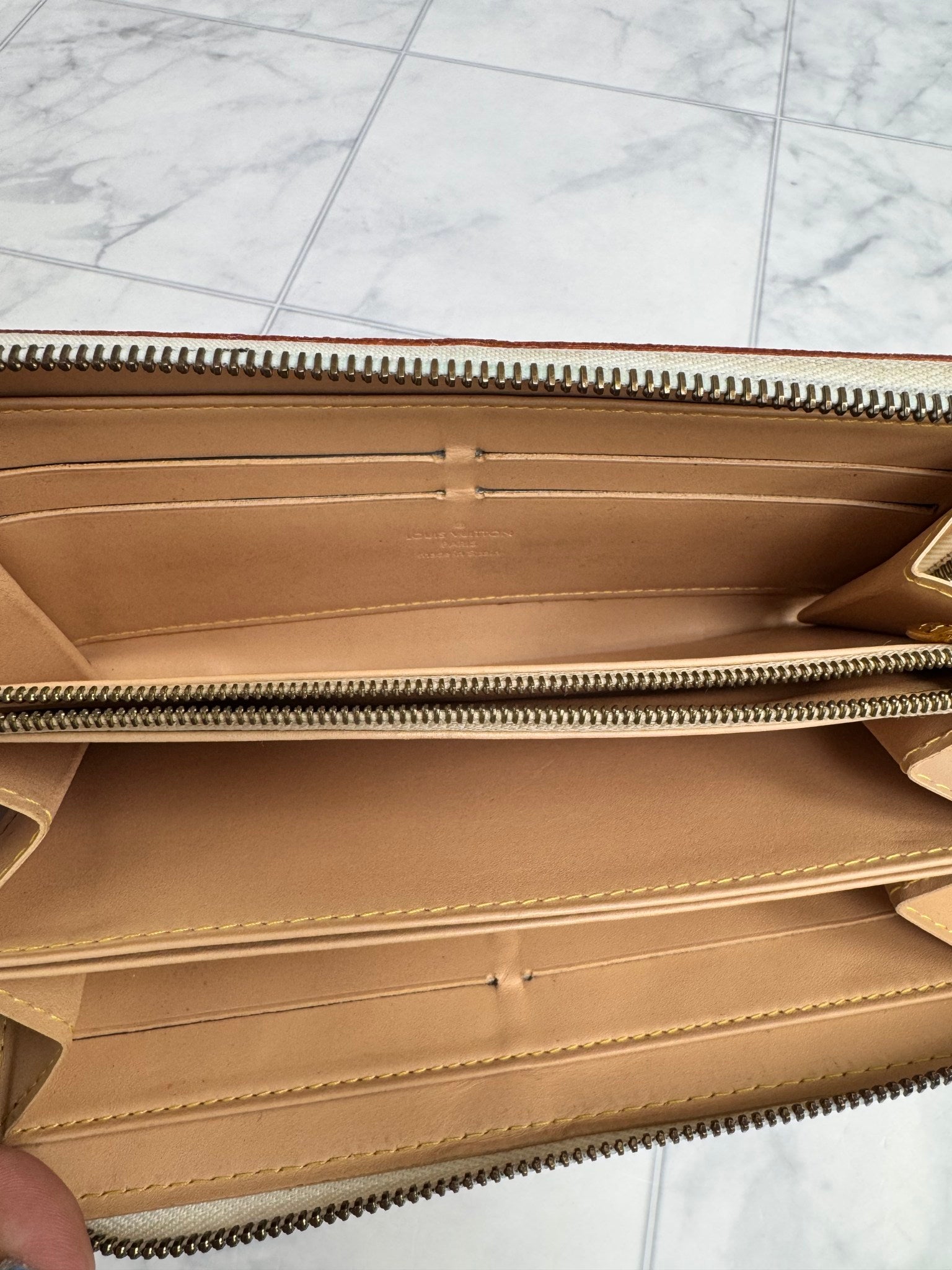 Louis Vuitton White Murakami Long Zippy Wallet