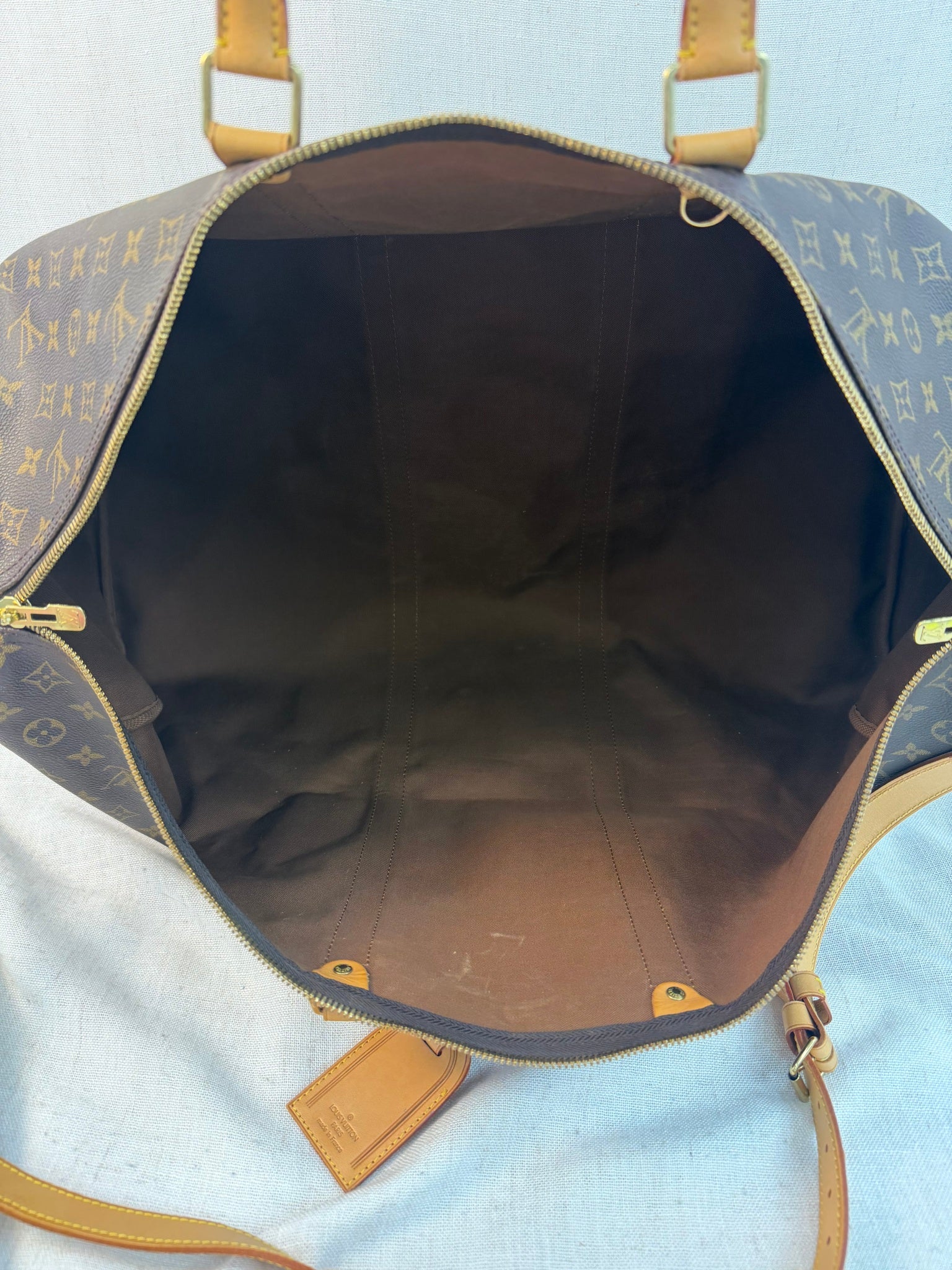 Louis Vuitton Monogram Keepall 60 Bandouliere Bag