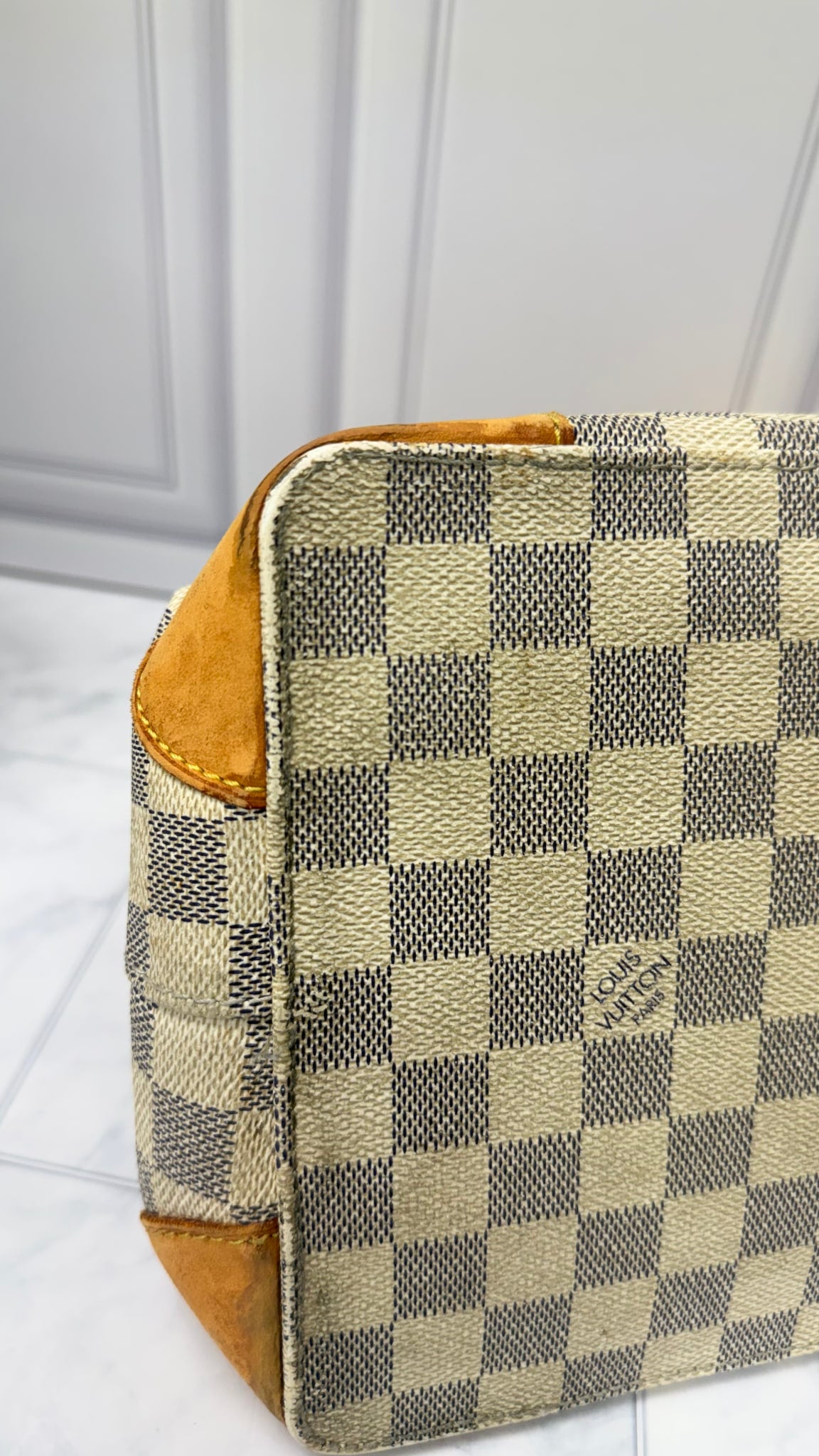 Louis Vuitton Damier Azur Hampstead PM Tote Bag