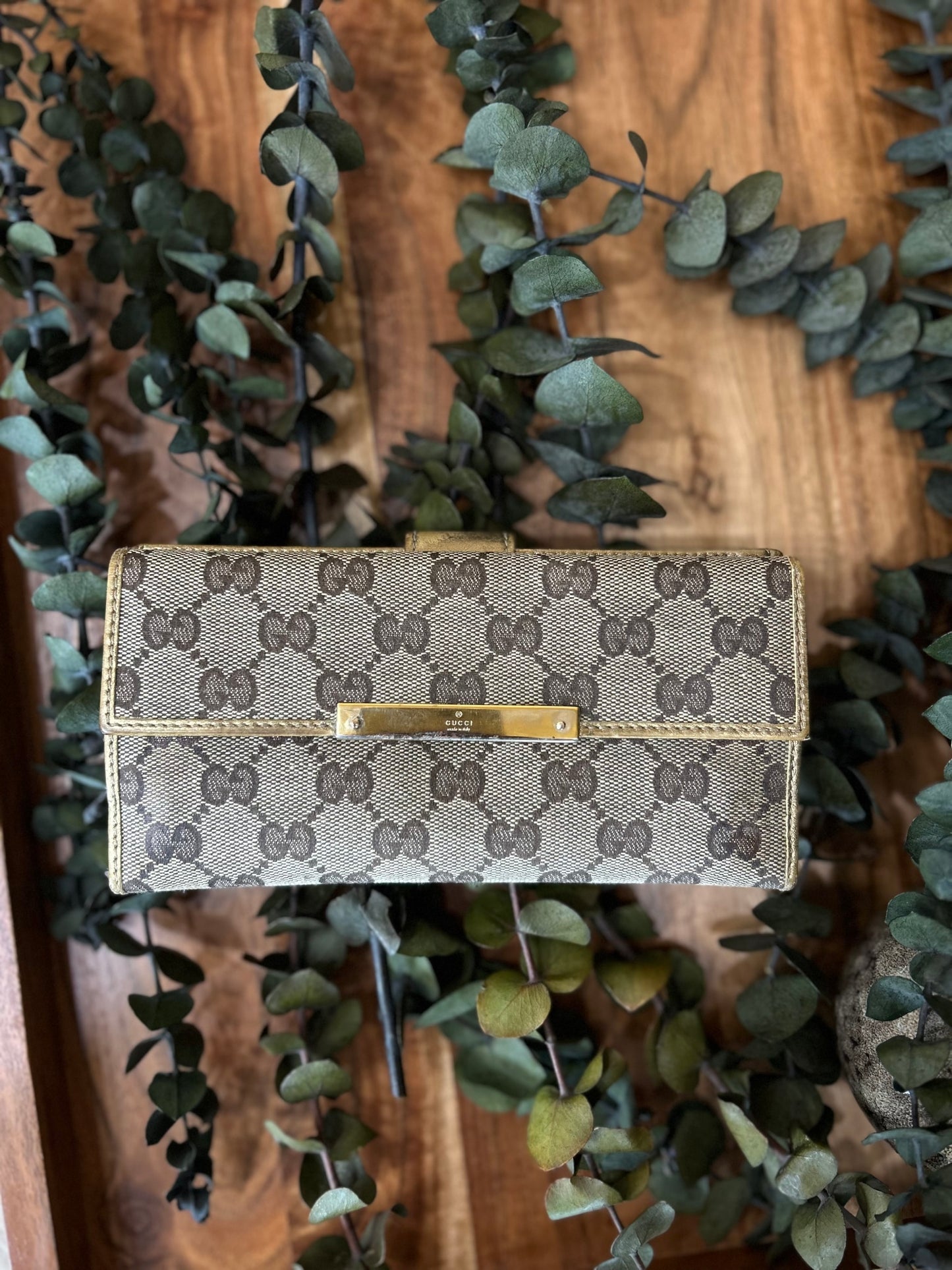 Gucci Canvas Long Wallet