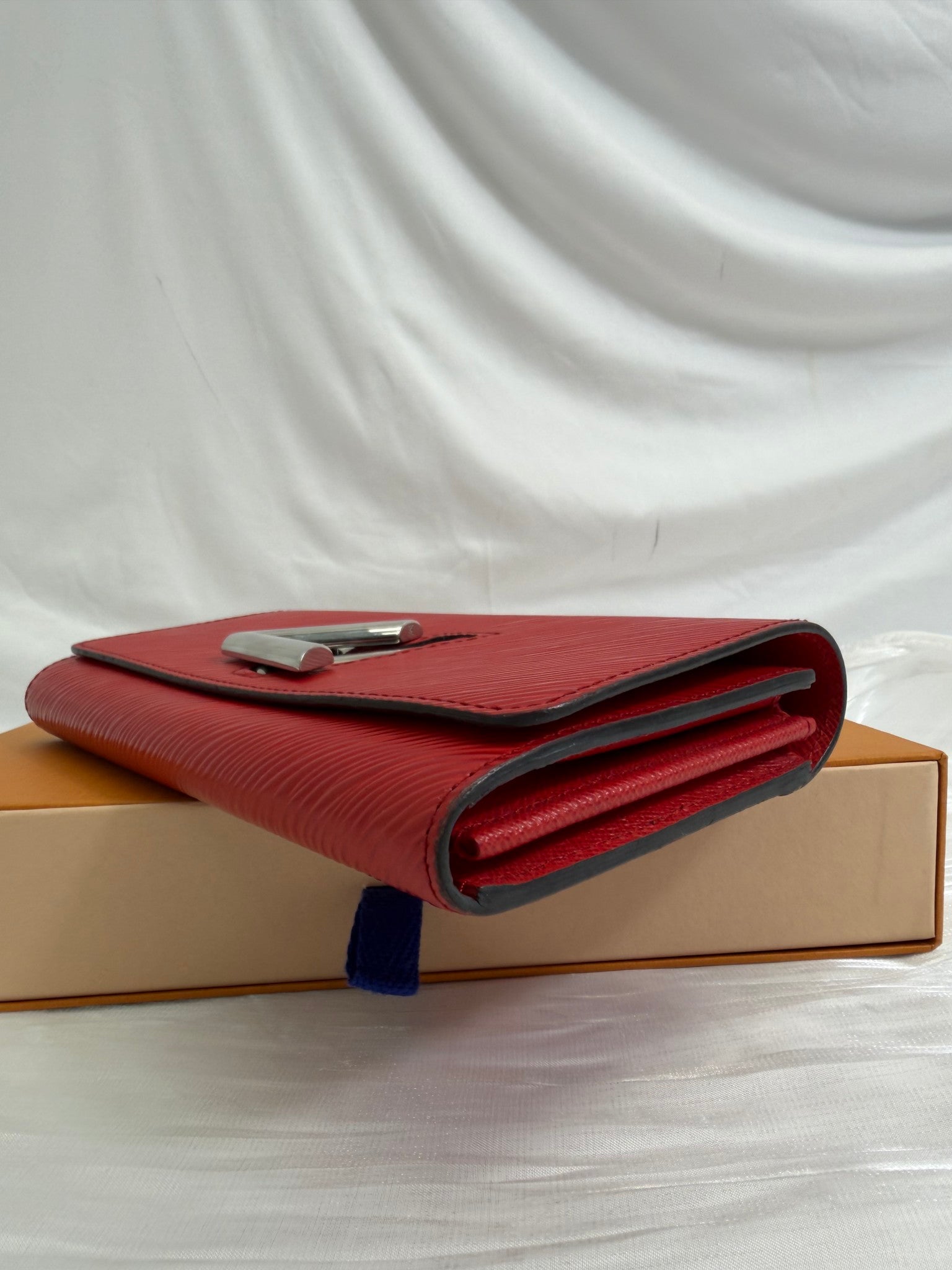 Louis Vuitton Red Epi Twist Wallet