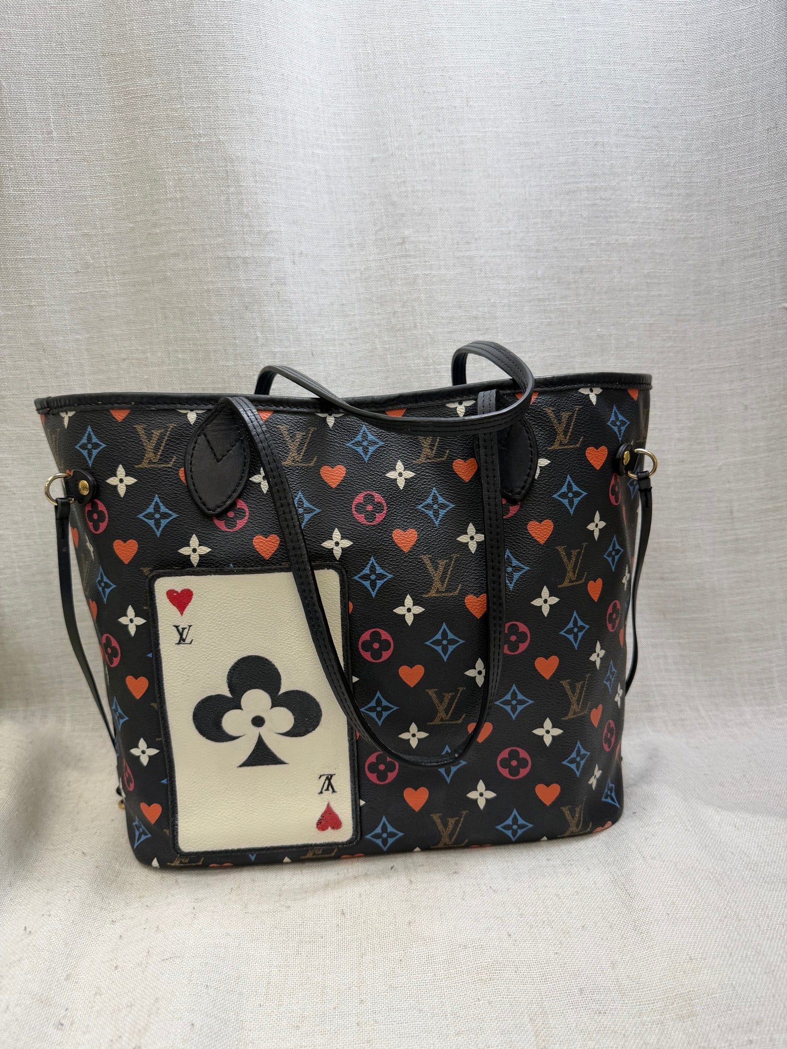 Louis Vuitton Black Monogram Game On NeverFull MM Tote Bag