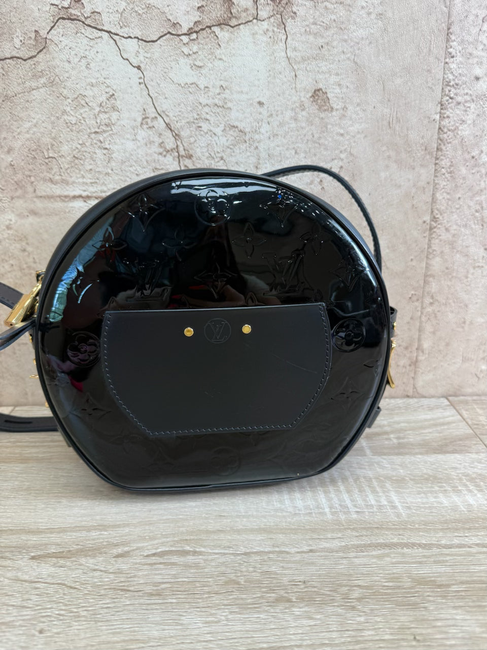 Louis Vuitton Black Vernis Boite Chapeau Souple MM