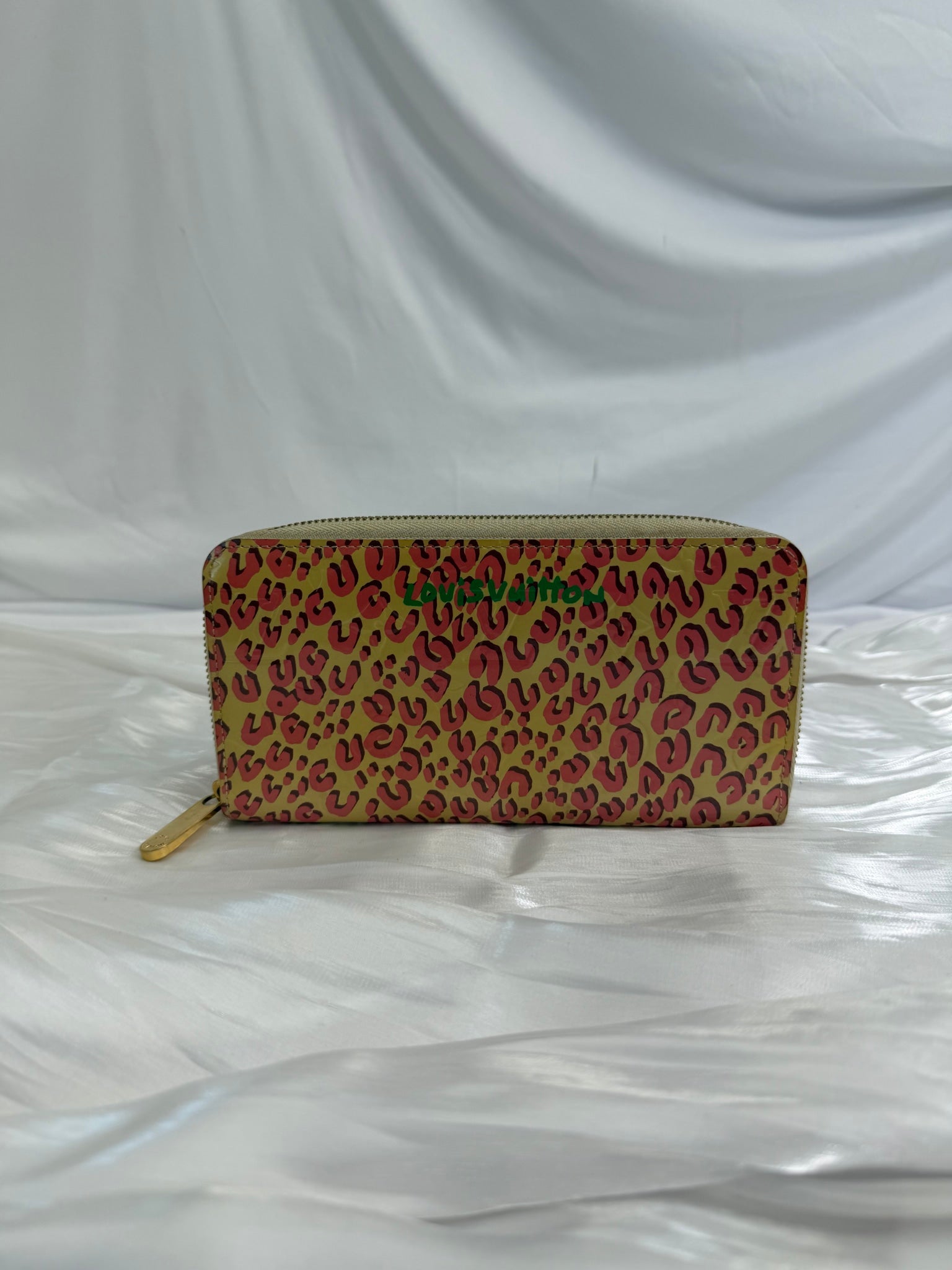 Louis Vuitton Vernis Limited Edition Blanc Corail Zippy Long Wallet
