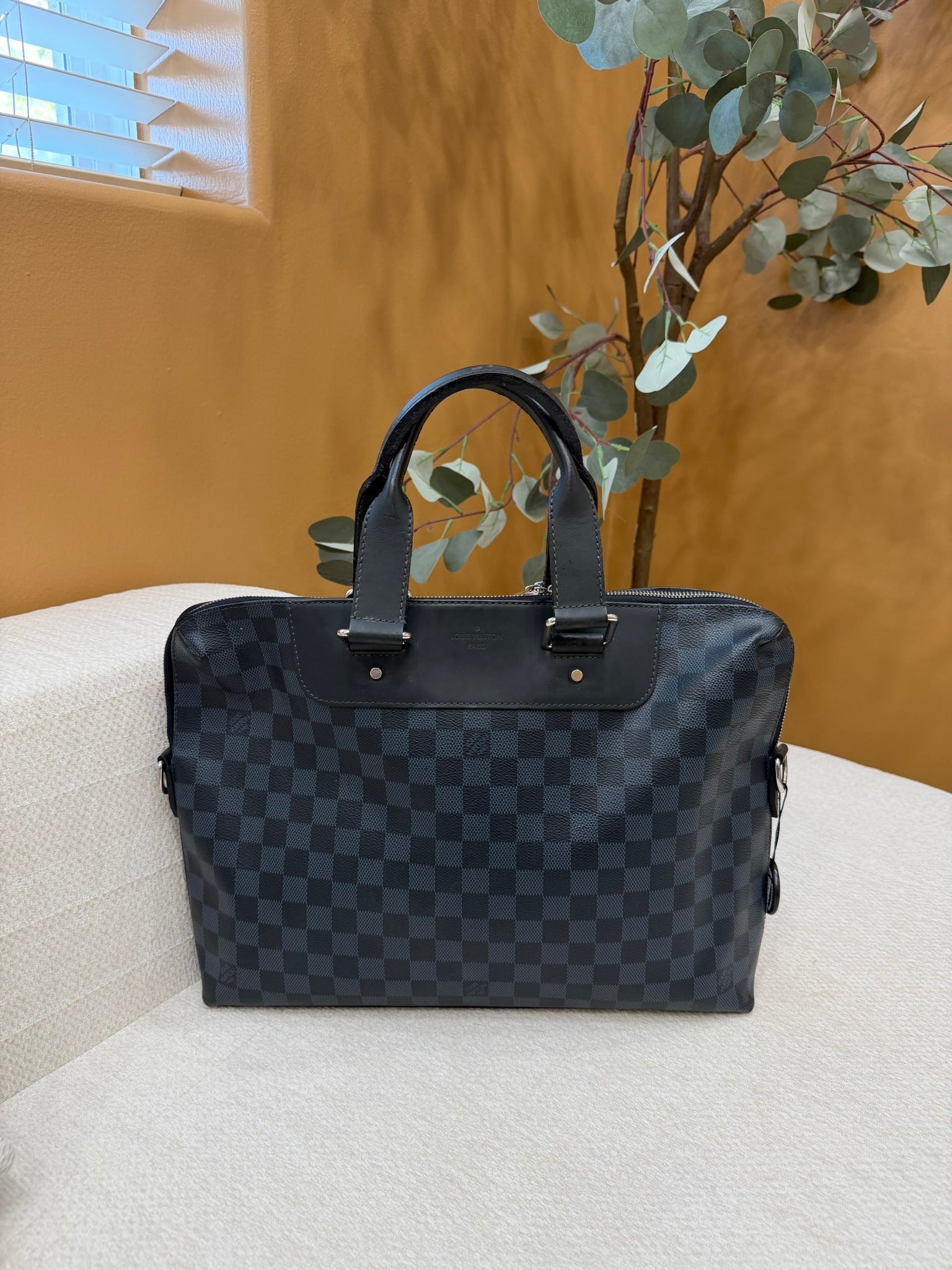 Louis Vuitton Damier Cobalt Canvas Porte Documents Jour Briefcase