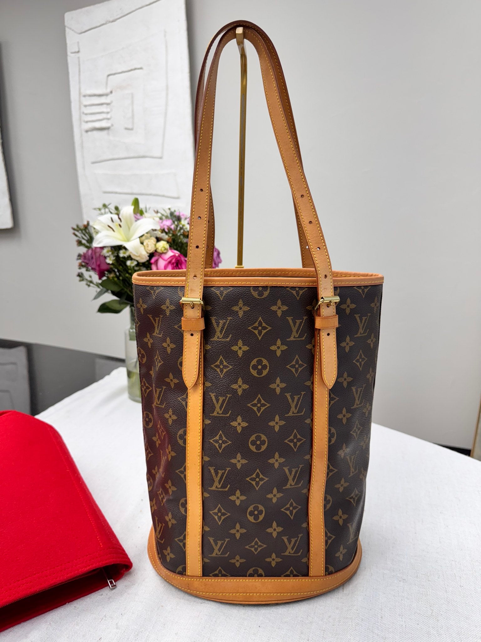 Louis Vuitton Monogram GM Bucket Shoulder Bag