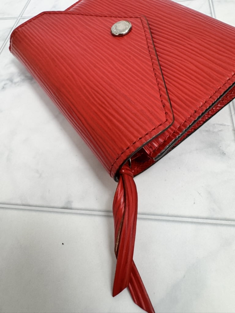Louis Vuitton Red Epi Victorine Wallet