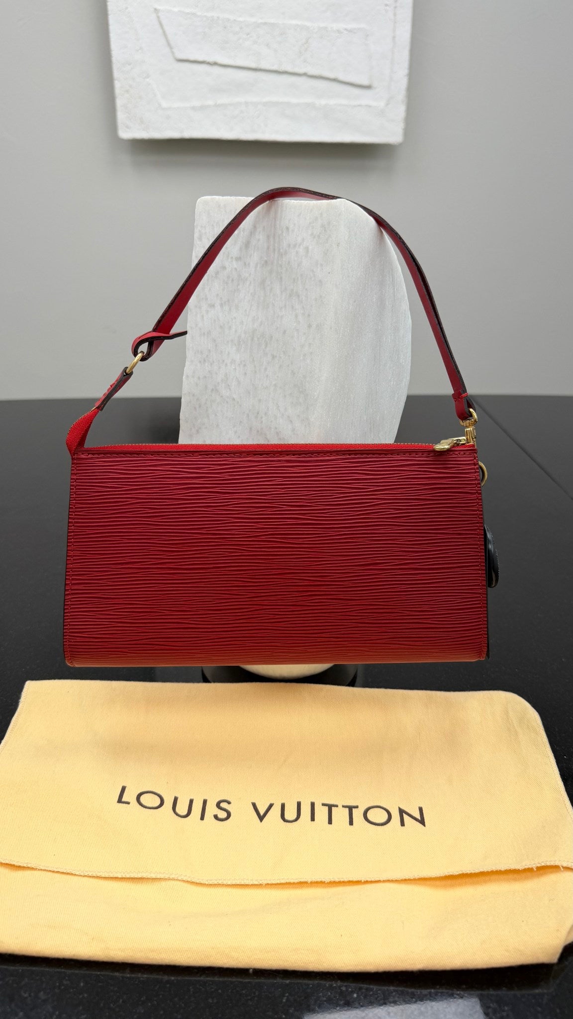 Louis Vuitton Red Epi Pochette