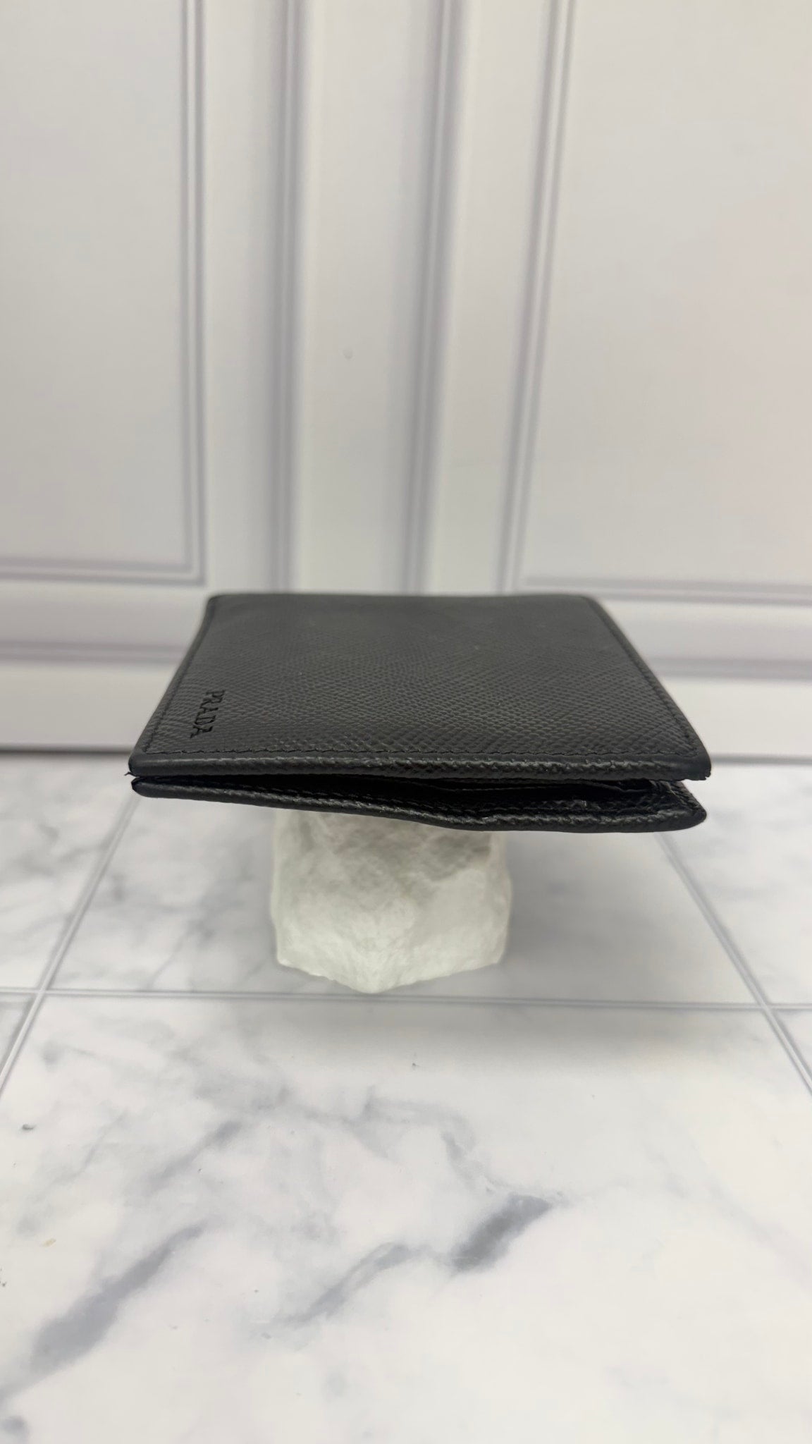 Prada Black Saffiano Leather Bifold Wallet