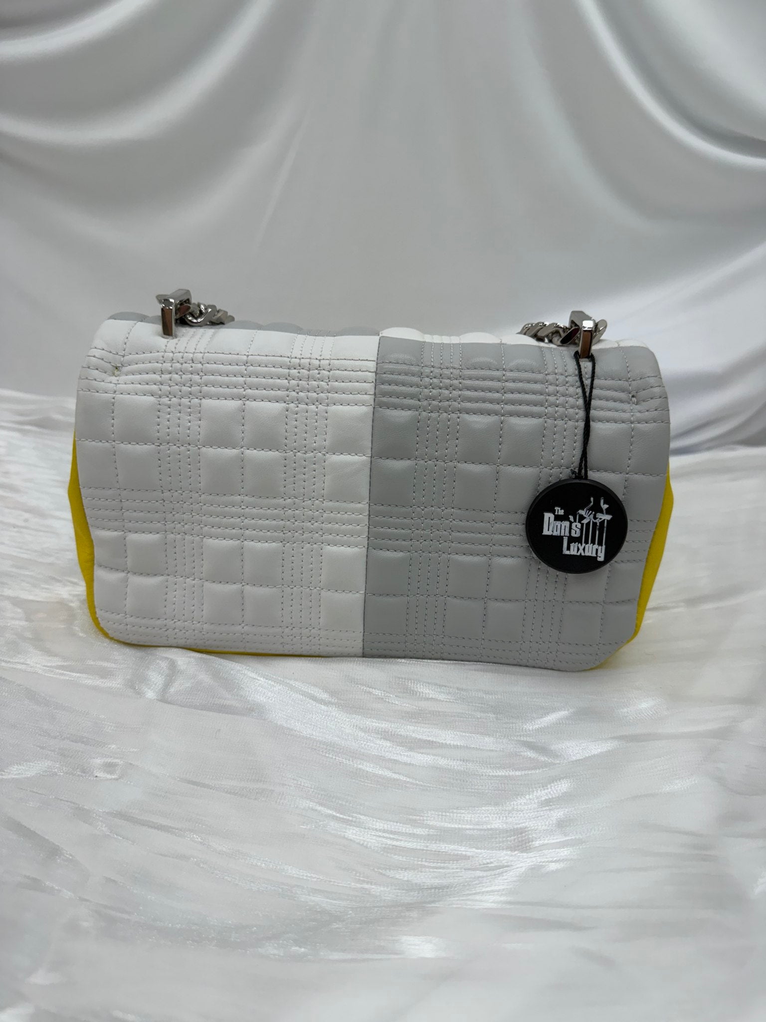 Burberry Tricolor Leather Colorblock Lola Crossbody Bag